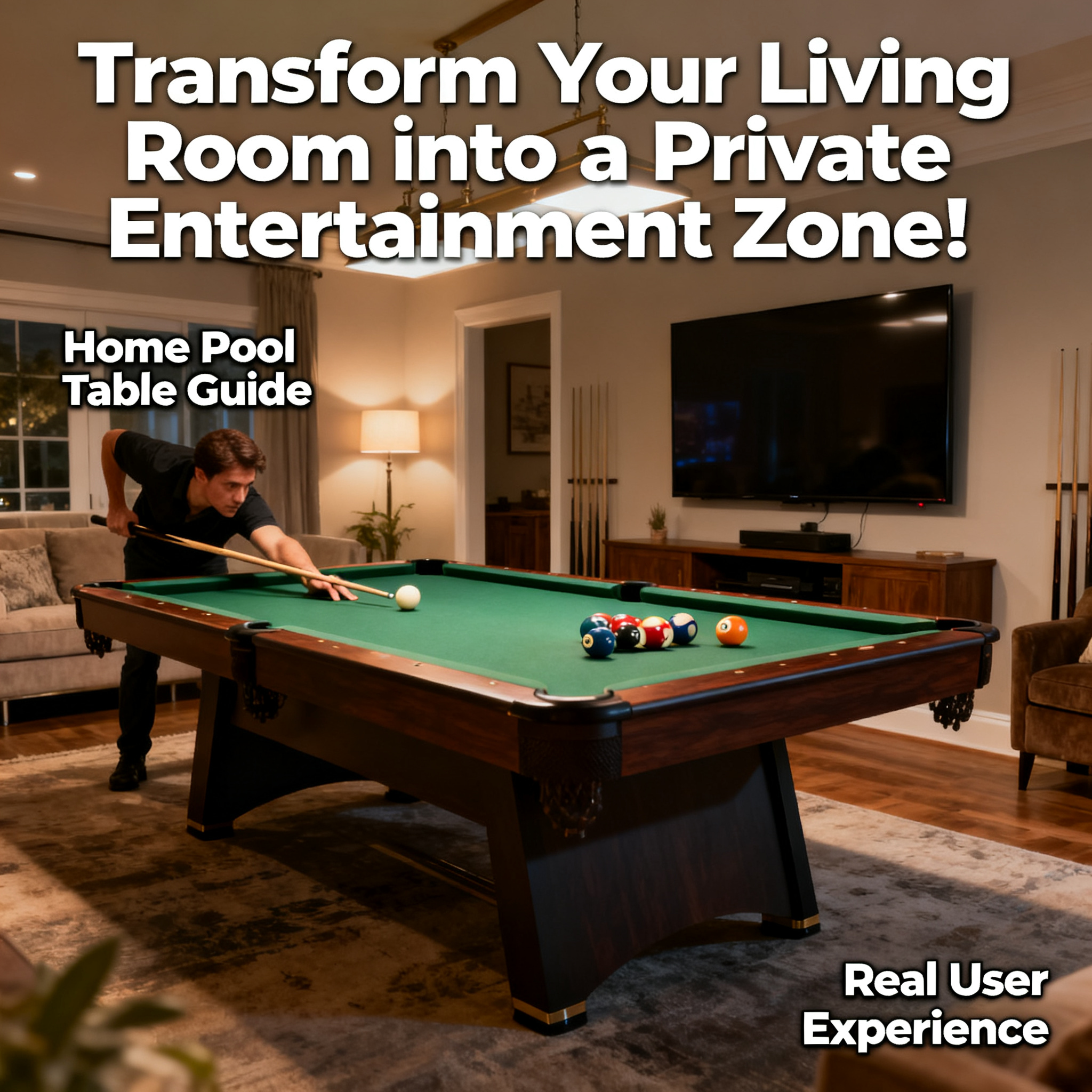 Transform Your Living Room into a Private Entertainment Zone! A Guide to Buying a Home Pool Table Without Pitfalls + Real User Experience