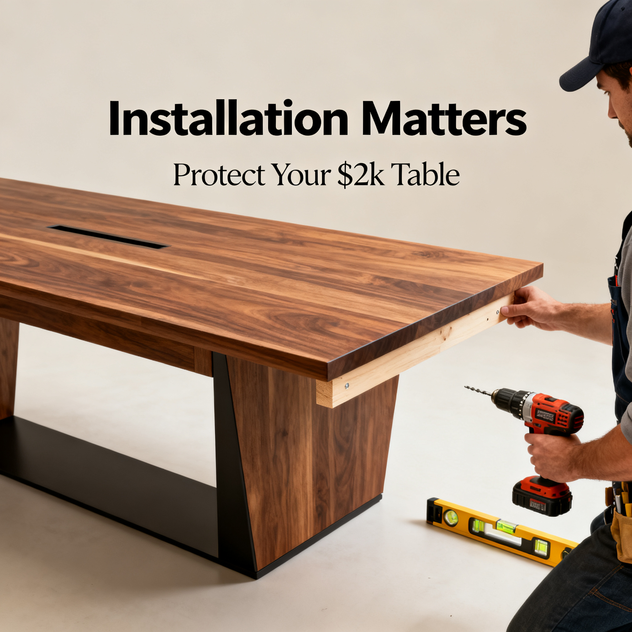 Installation Is the Real Deal: Don't Let a $2,000 Table Be Ruined by a $50 Installation