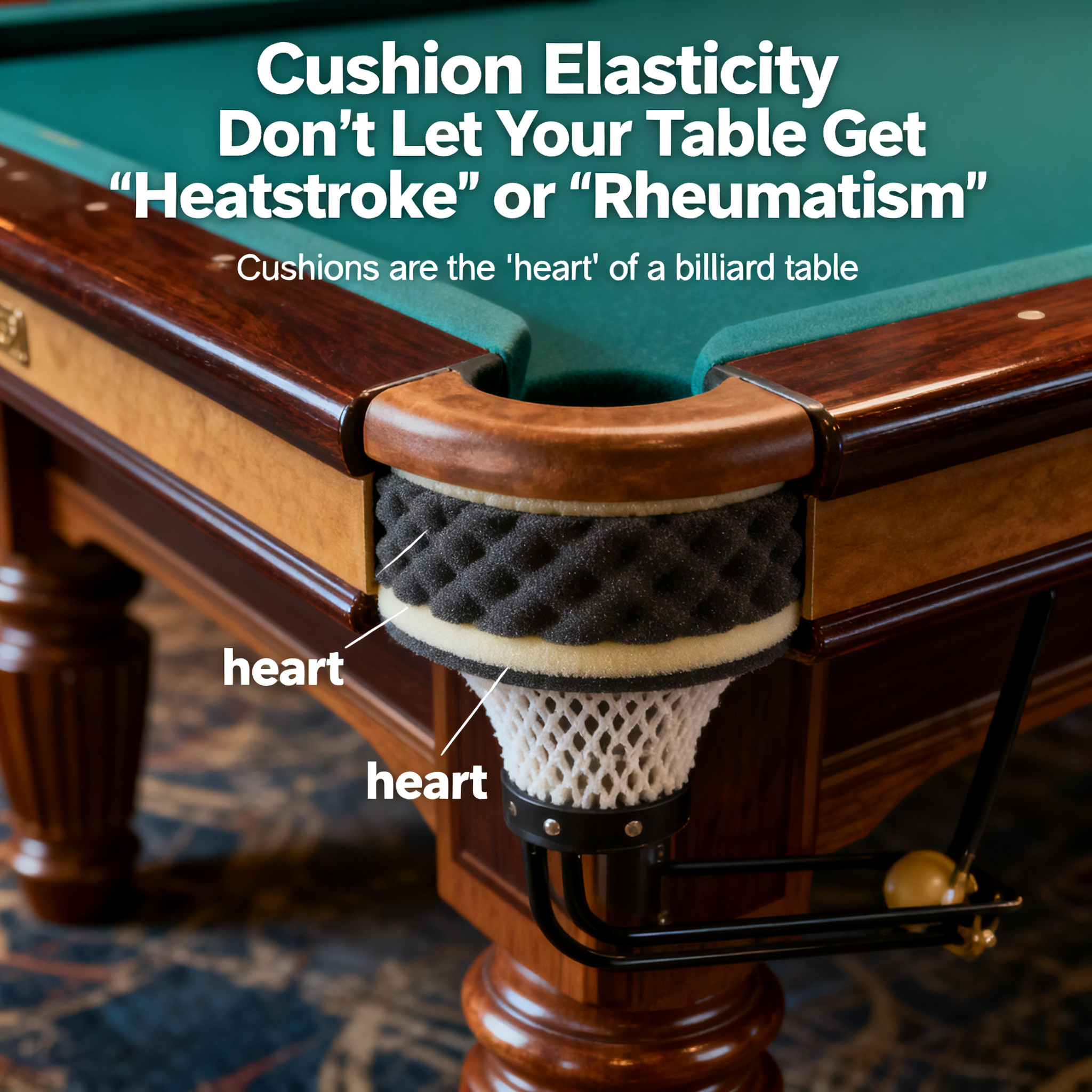 1. Cushion Elasticity: Don't Let Your Table Get "Heatstroke" or "Rheumatism"