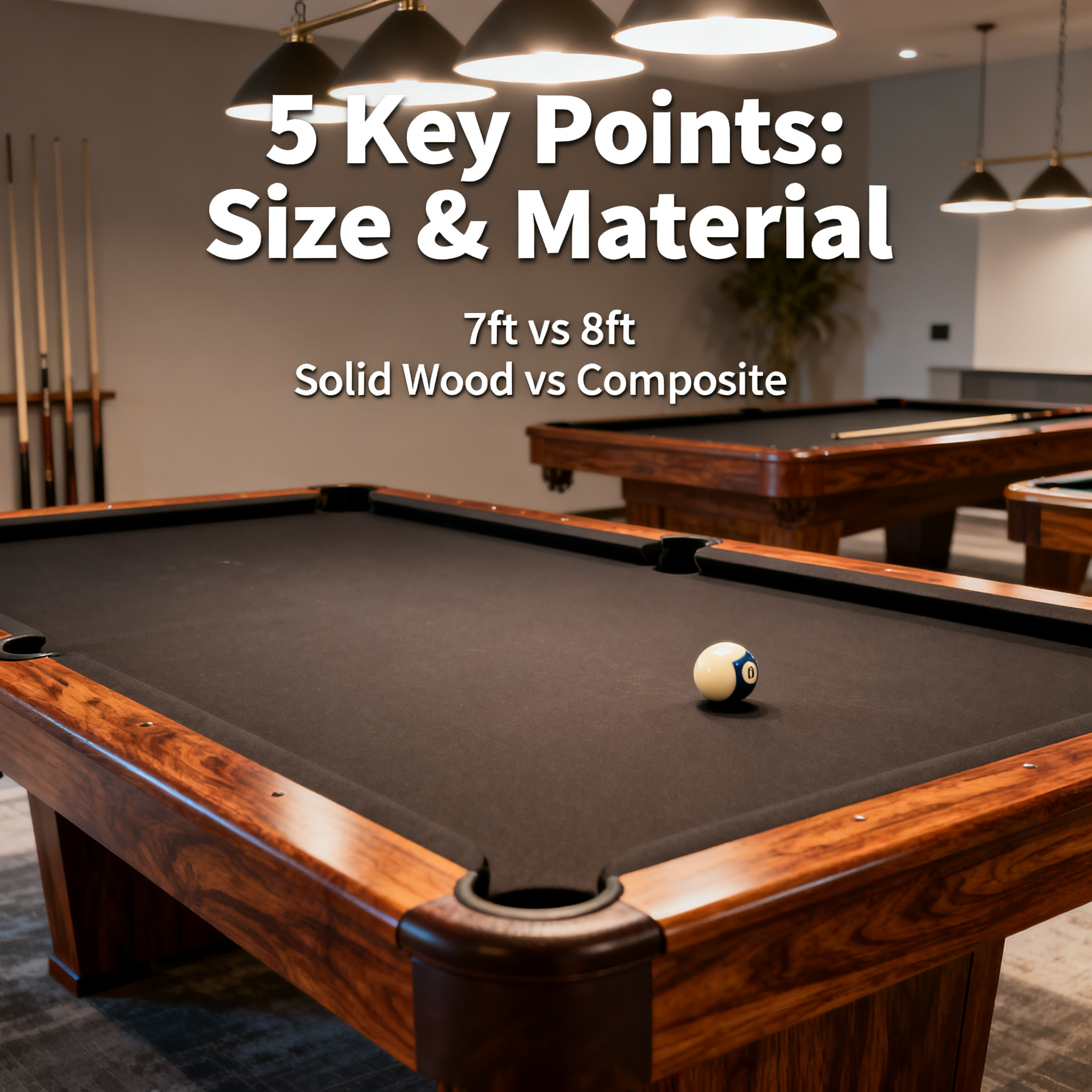 Billiard Table Buying Guide: From Size to Material, 5 Key Points Beginners Must Know