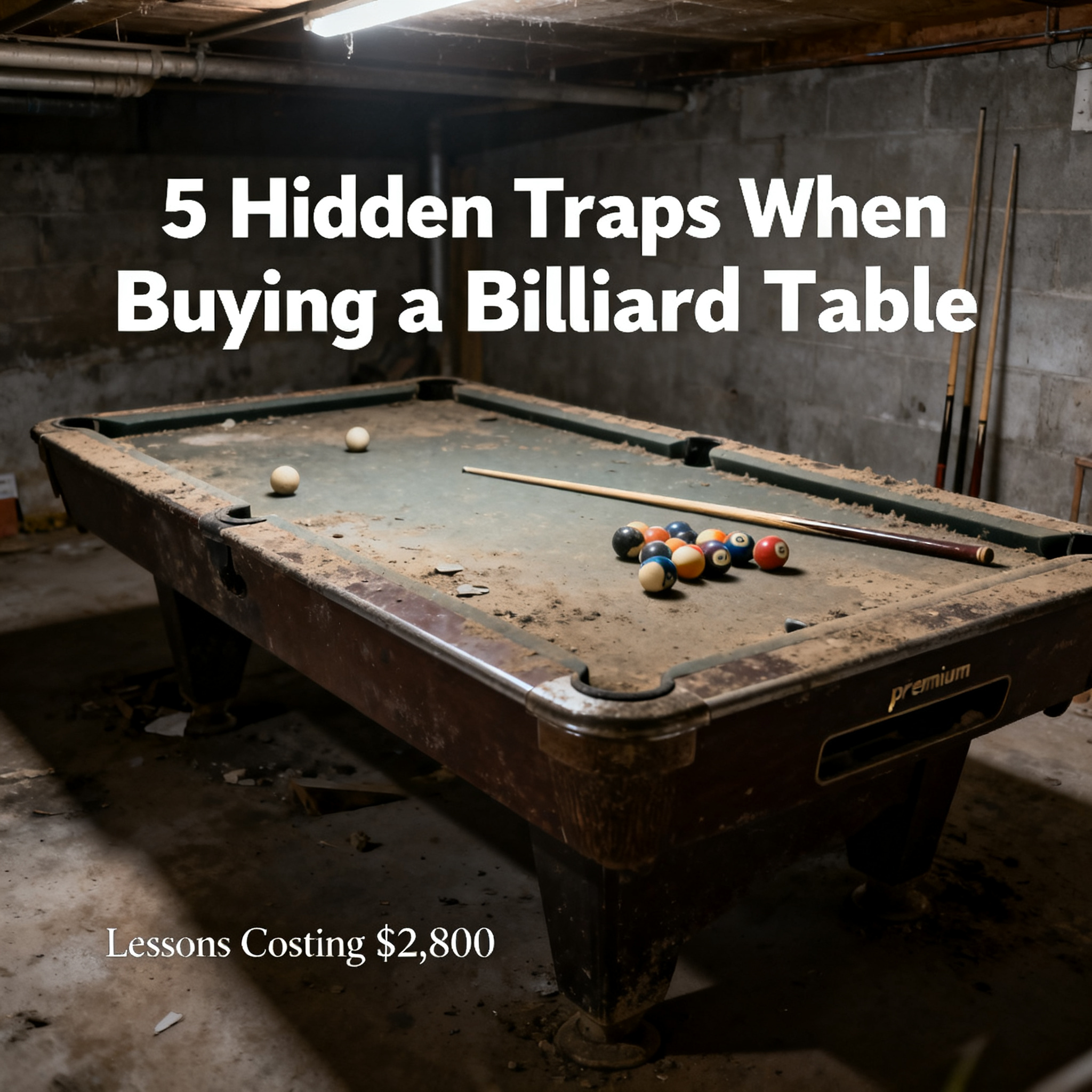 5 Hidden Traps When Buying a Billiard Table: Hard-Earned Lessons That Cost Me $2,800