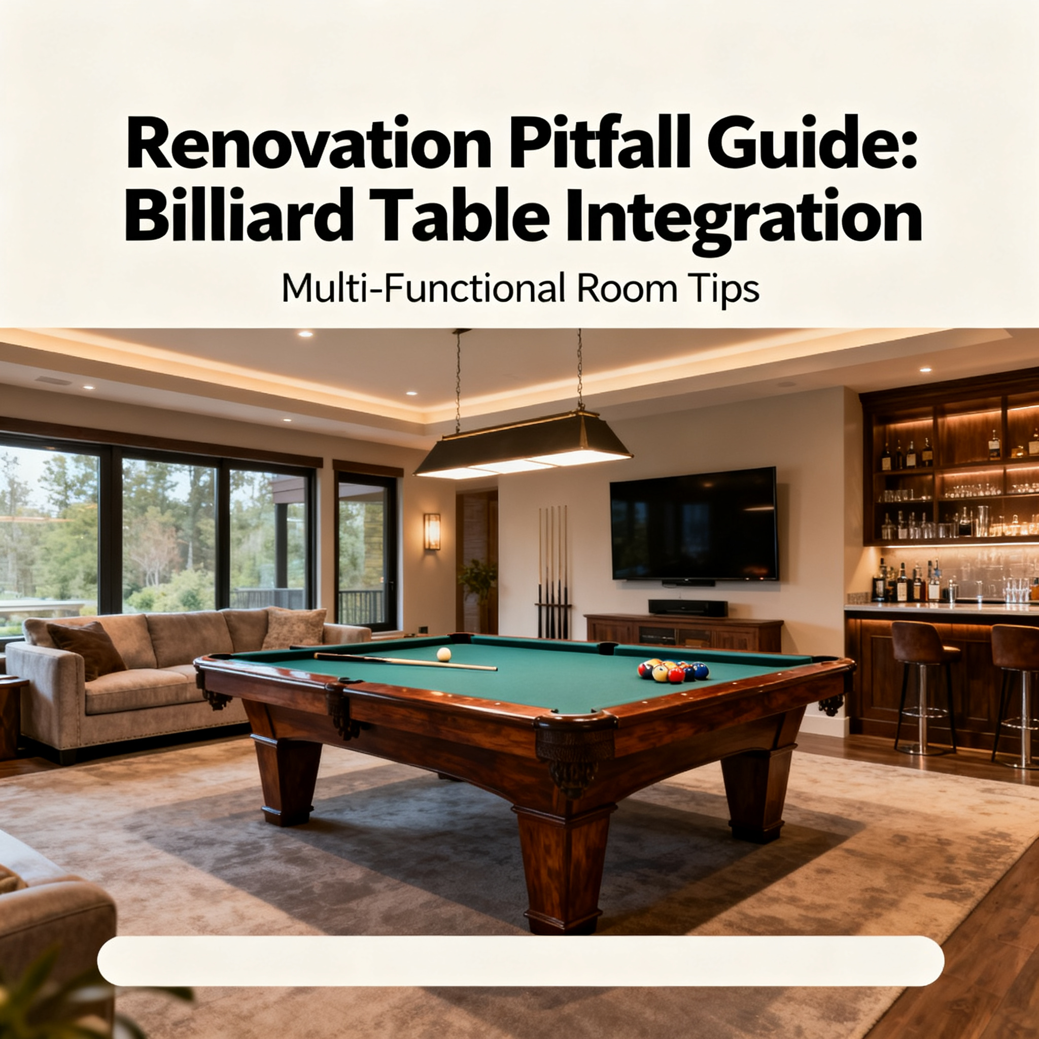 Renovation Pitfall Guide: How I Perfectly Integrated a Billiard Table into My Multi-Functional Entertainment Room