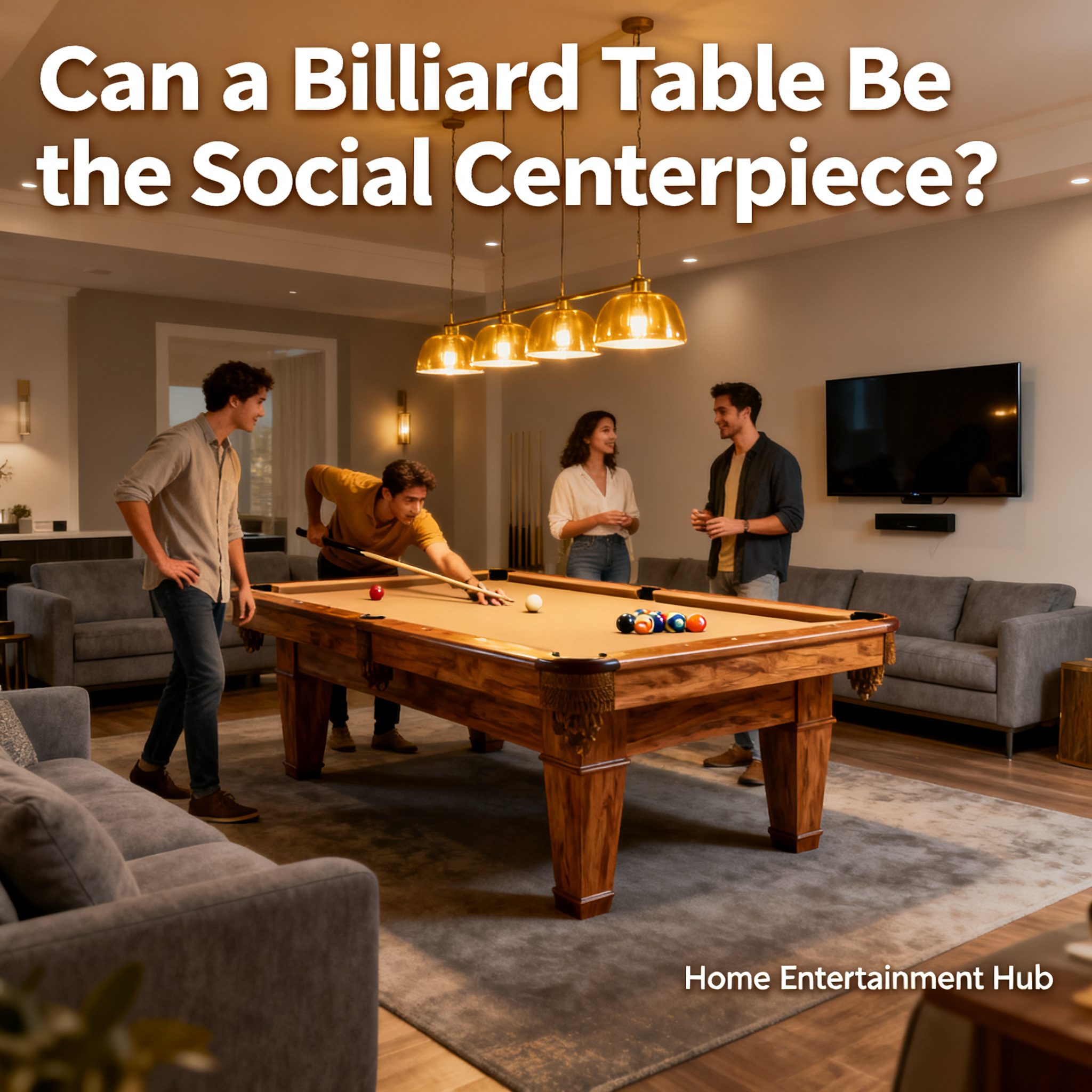 How to Create a Private Entertainment Room at Home: Can a Billiard Table Become the Social Centerpiece?