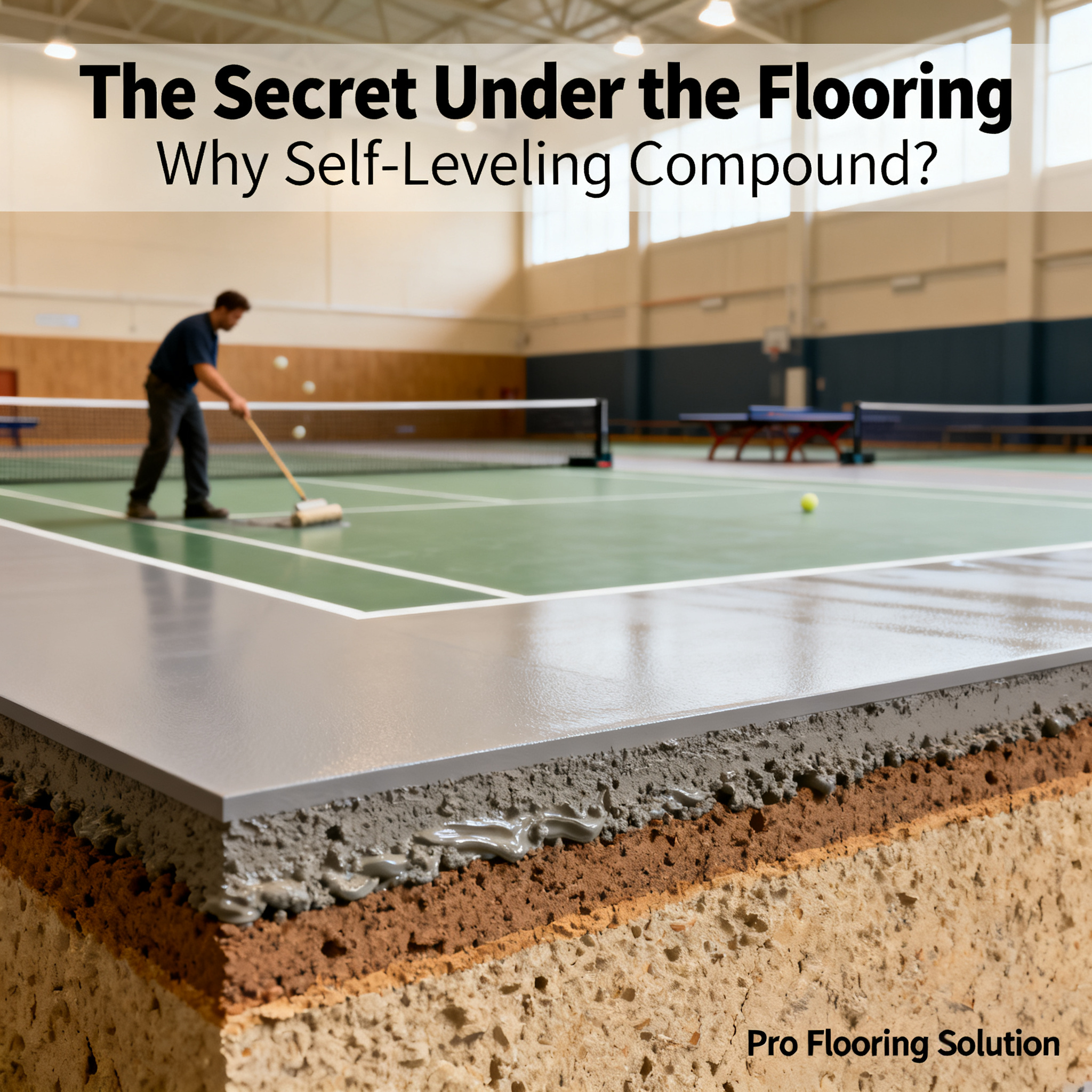 The Secret Under the Flooring: Why Do Professional Venues Always Use Self-Leveling Compound?