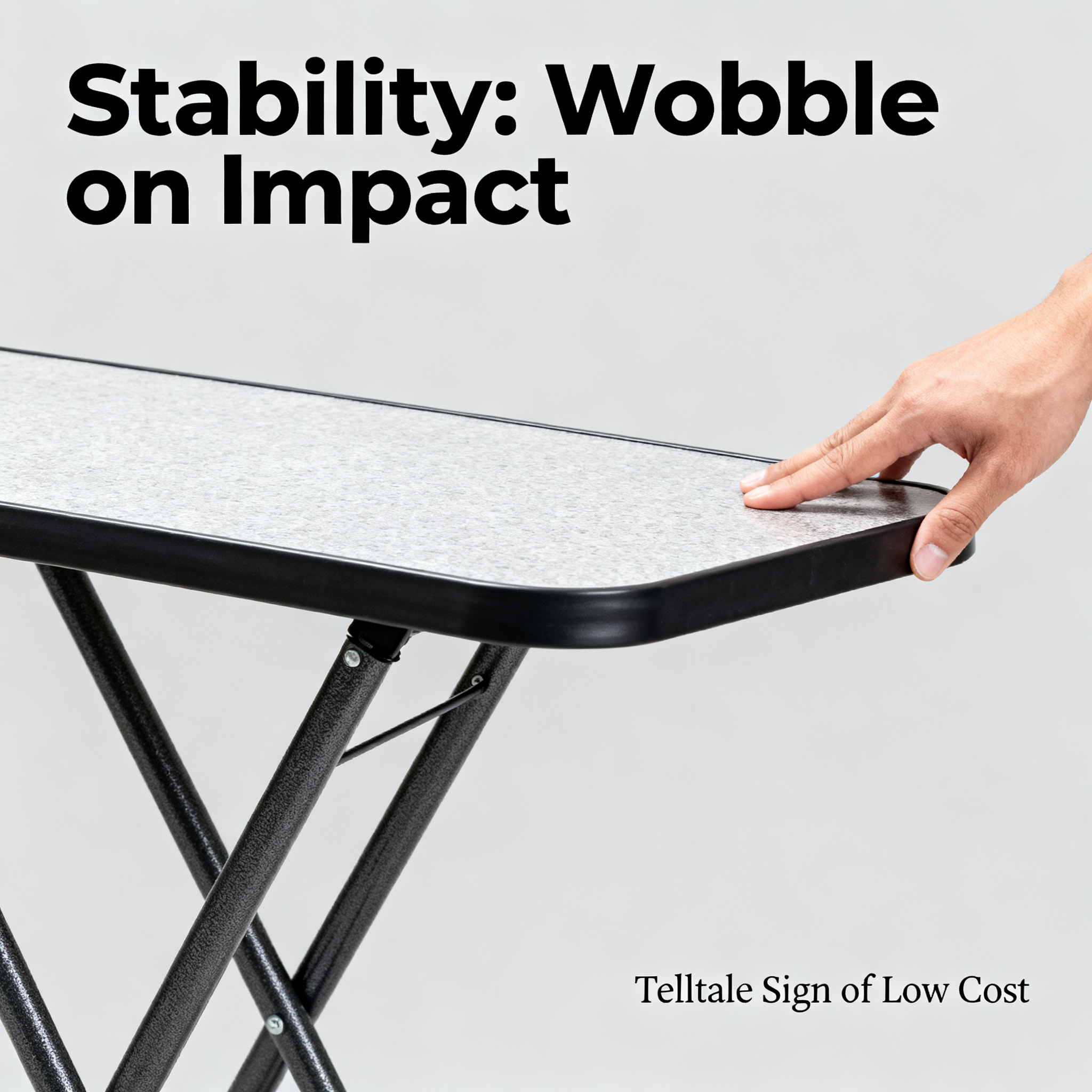 3. Stability: The Wobble on Impact—A Cheap Table&amp;#039;s Telltale Sign