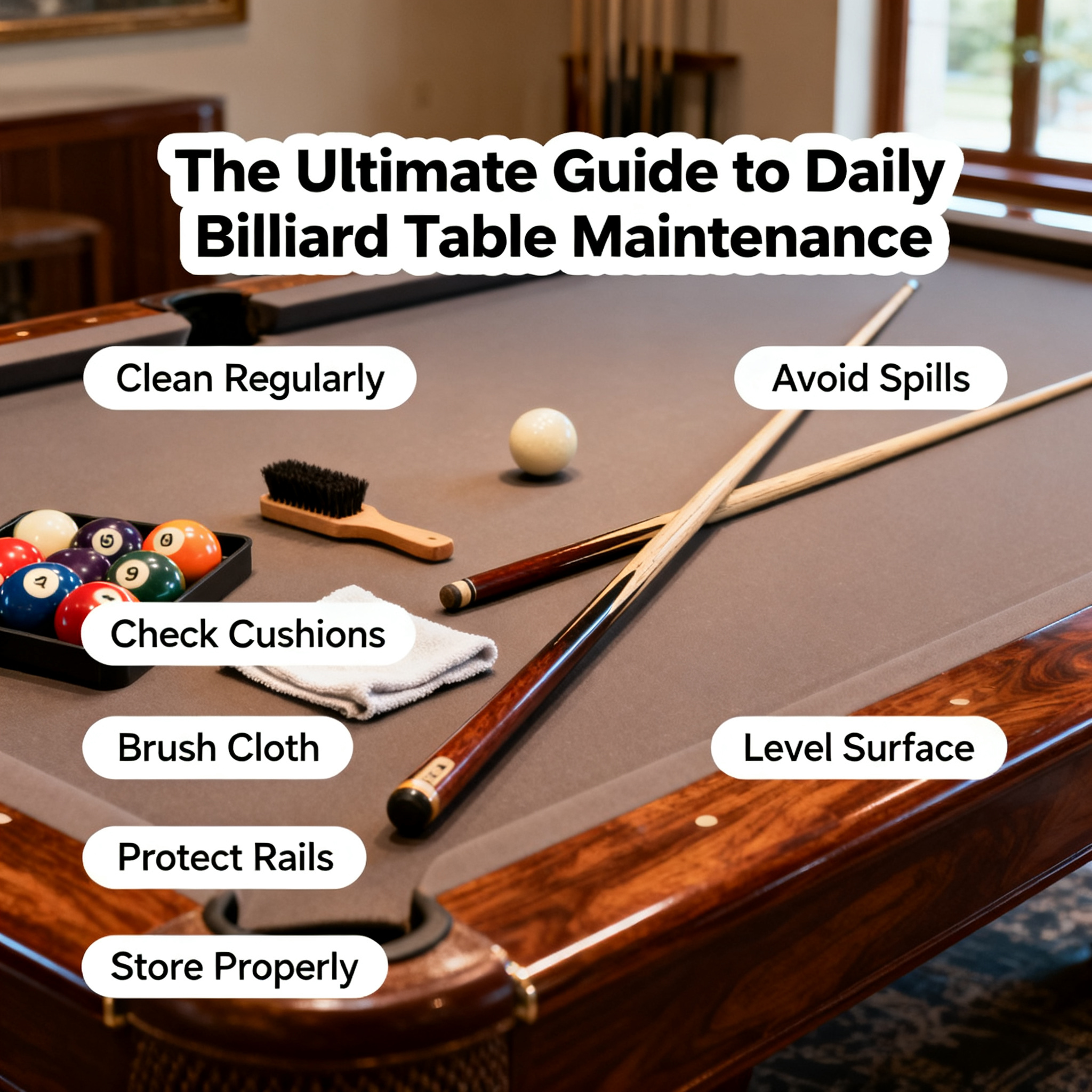 The Ultimate Guide to Daily Billiard Table Maintenance: 7 Simple Habits to Extend Its Lifespan