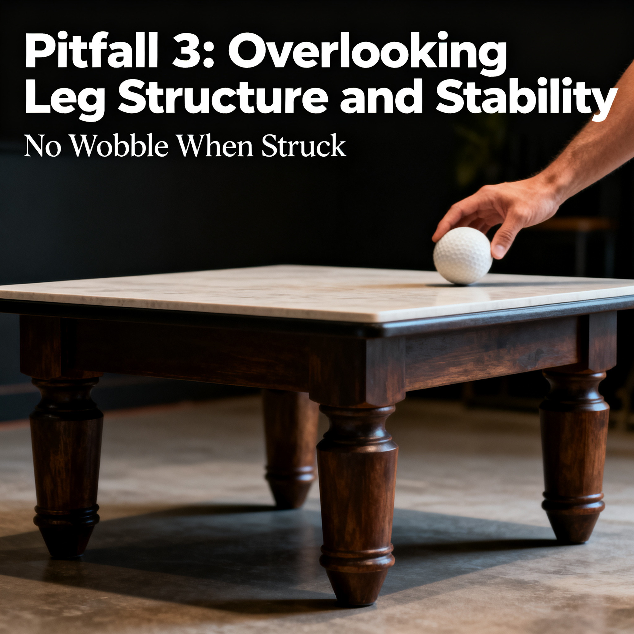 Pitfall 3: Overlooking Leg Structure and Stability