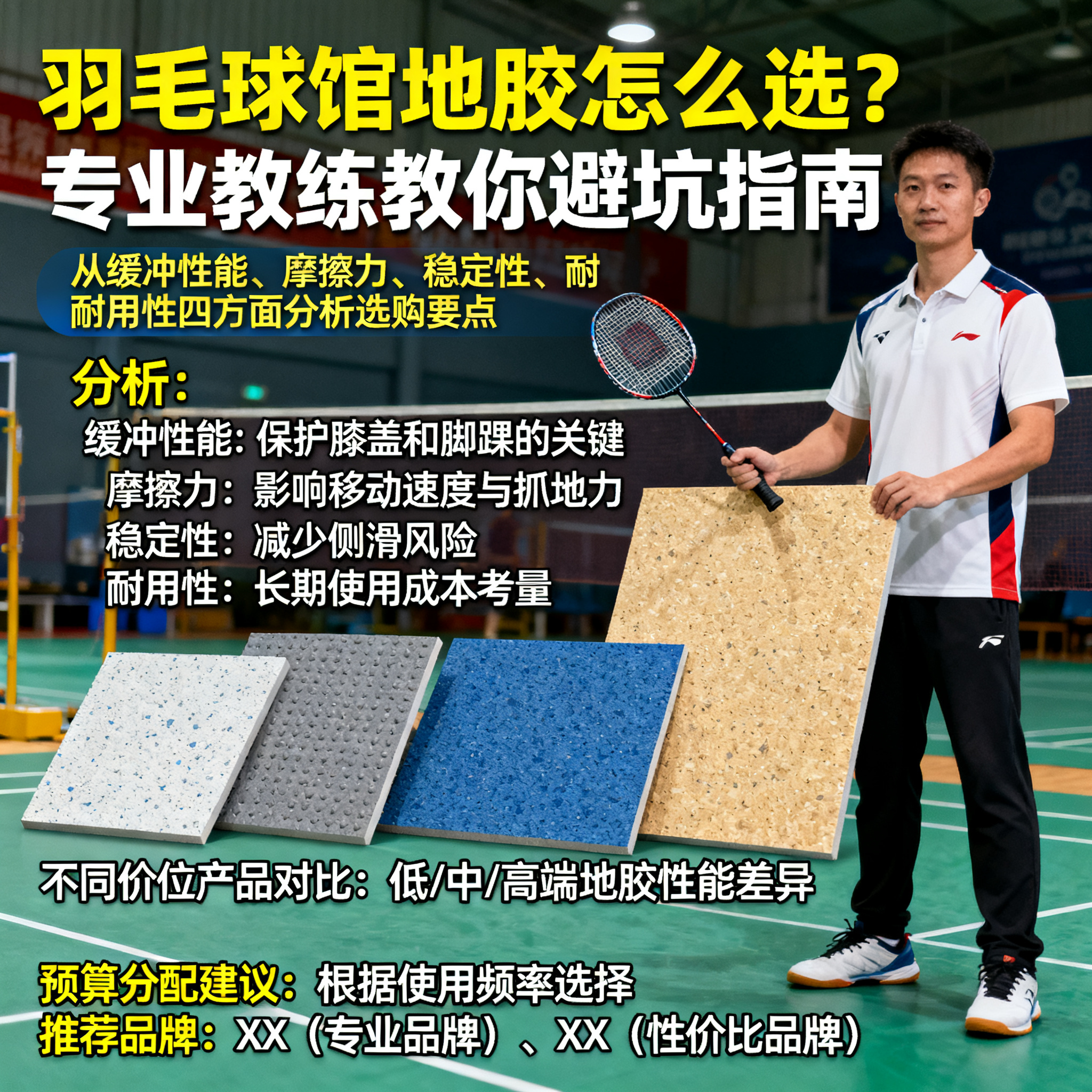 羽毛球馆地胶怎么选？专业教练教你避坑指南