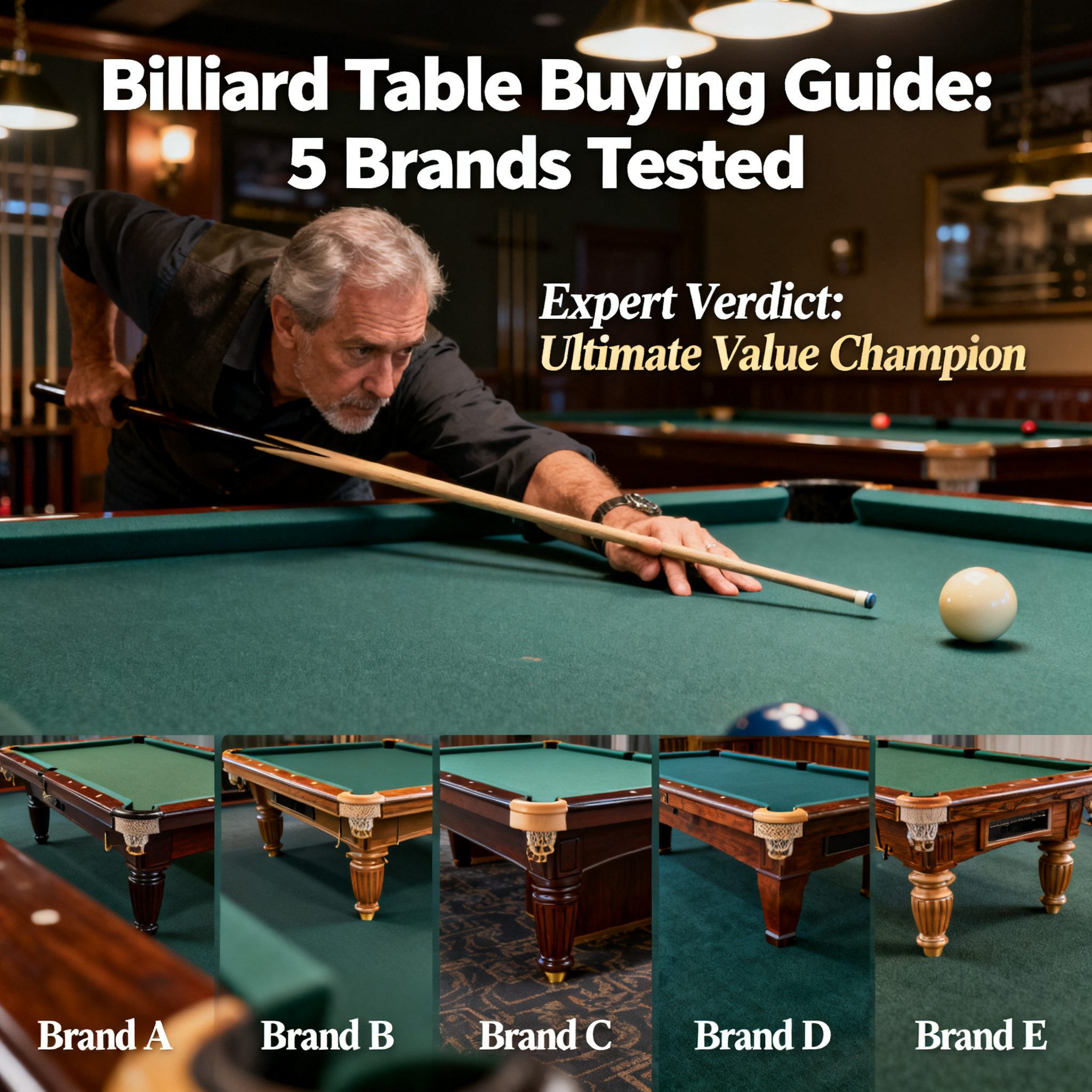Billiard Table Buying Guide: Expert Tests 5 Popular Brands—Who Reigns as the Ultimate Value Champion?