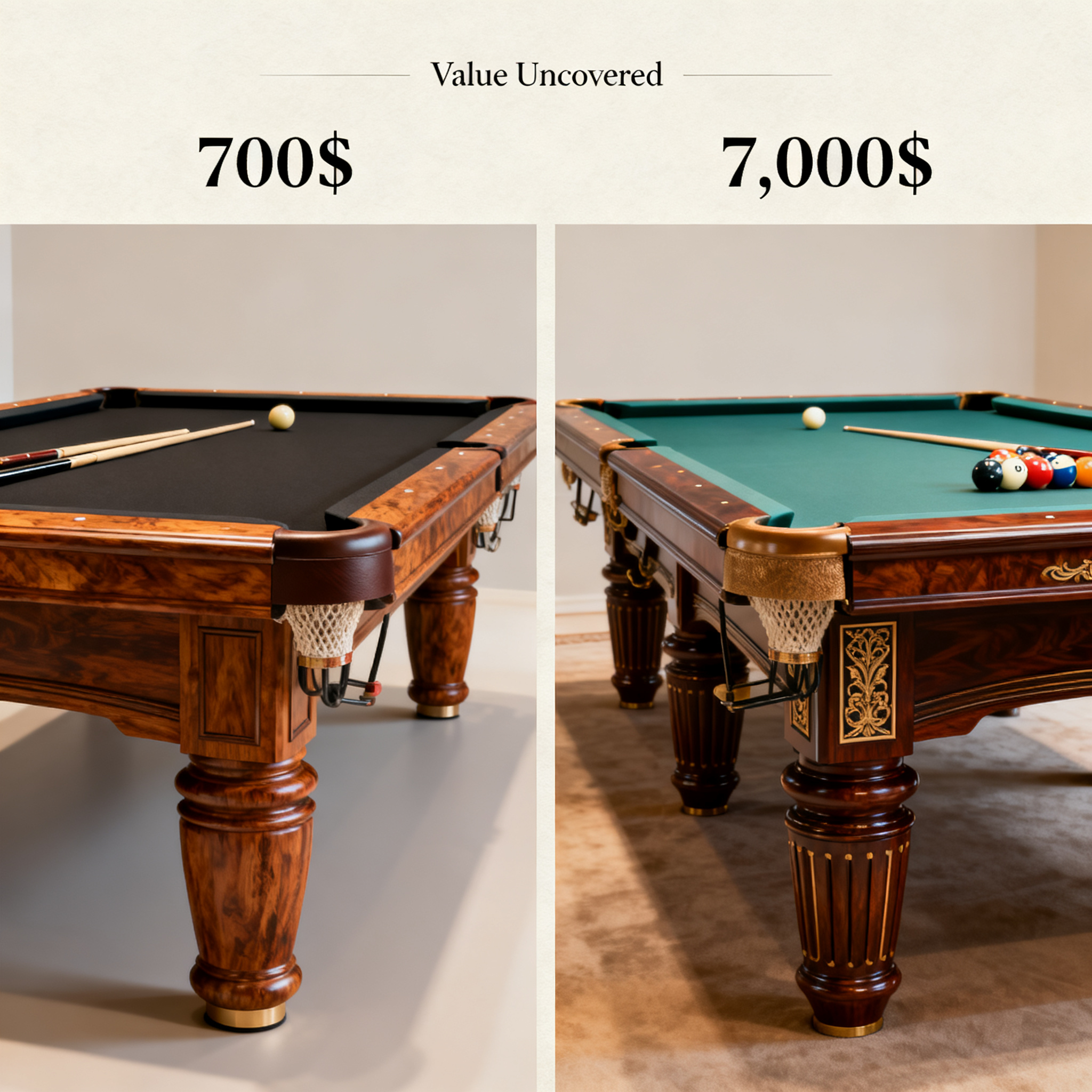 What's the Difference Between a $700 and a $7,000 Billiard Table? An In-Depth Look at Value for Money