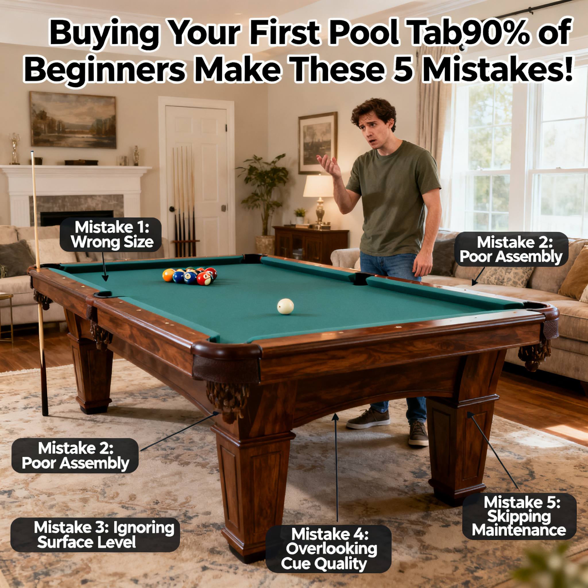 Buying Your First Pool Table? 90% of Beginners Make These 5 Mistakes!
