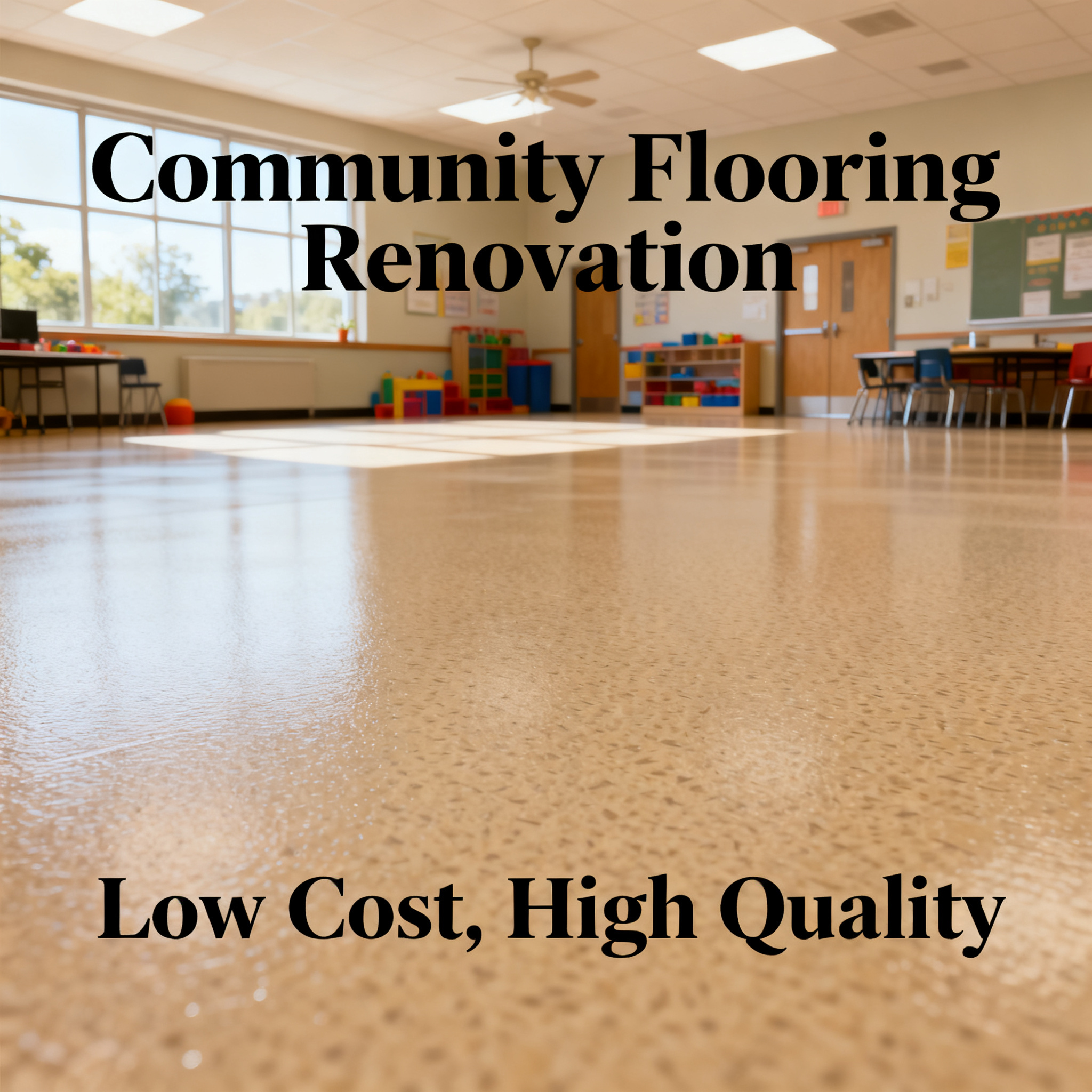Community Activity Room Flooring Renovation: Low Cost, High Quality