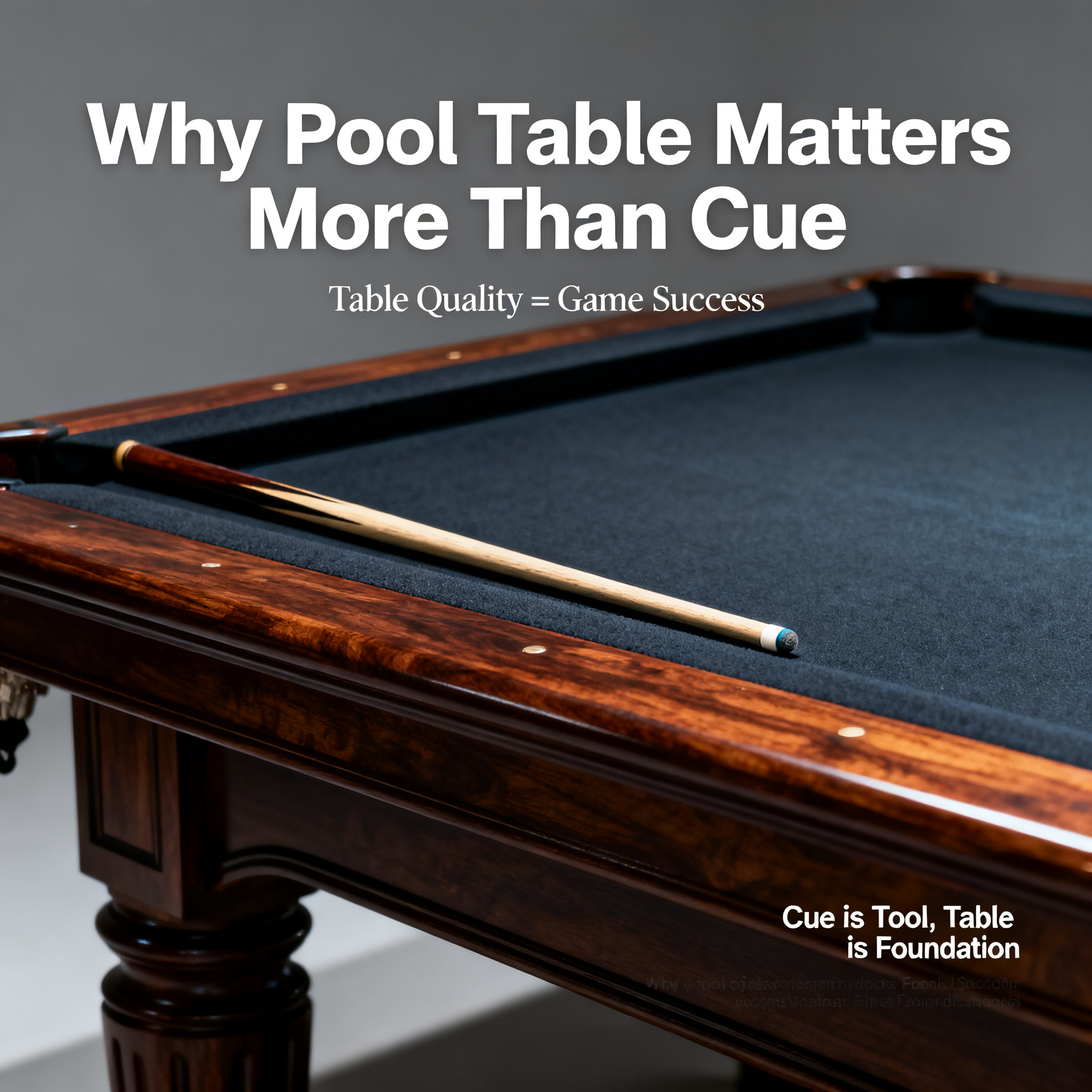 Why Is a Good Pool Table More Important Than a Good Cue?