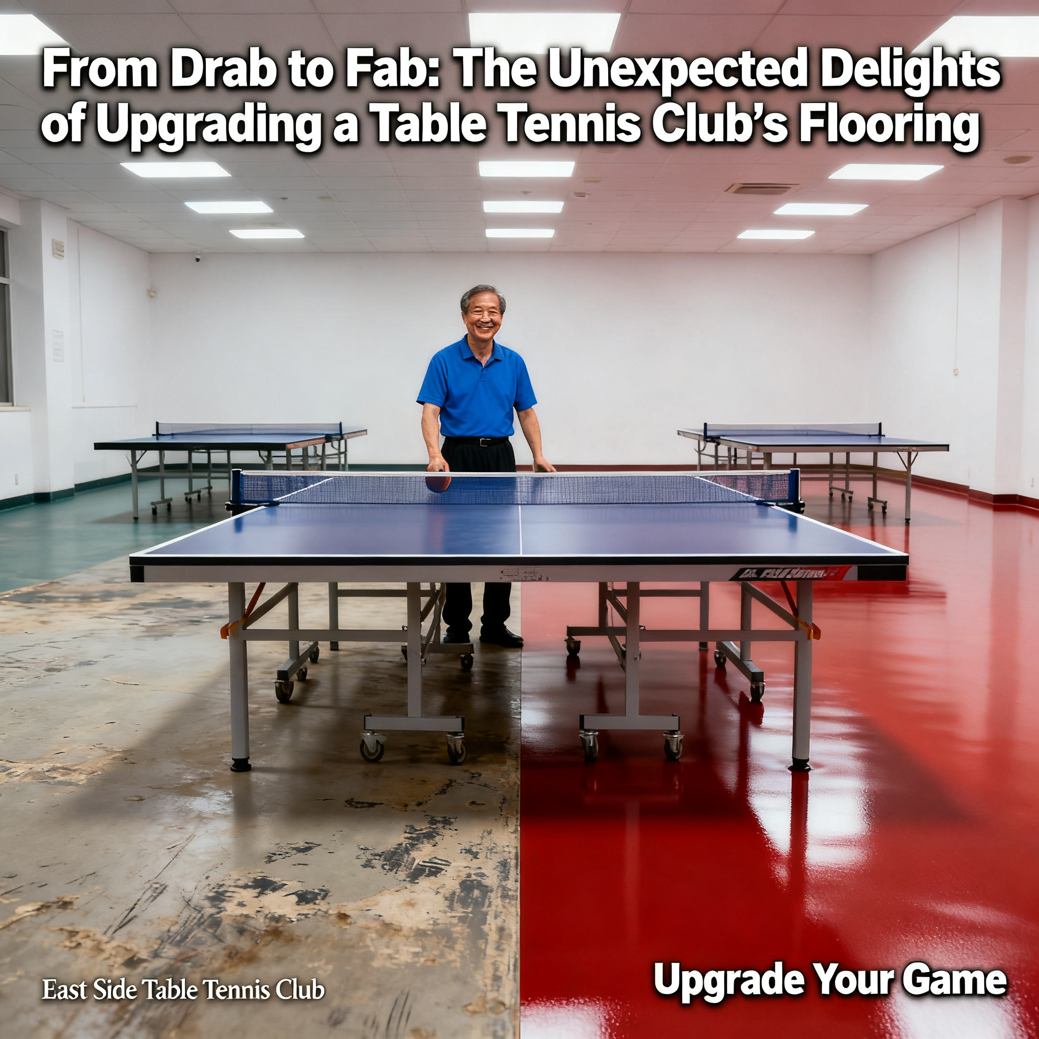 From Drab to Fab: The Unexpected Delights of Upgrading a Table Tennis Club's Flooring