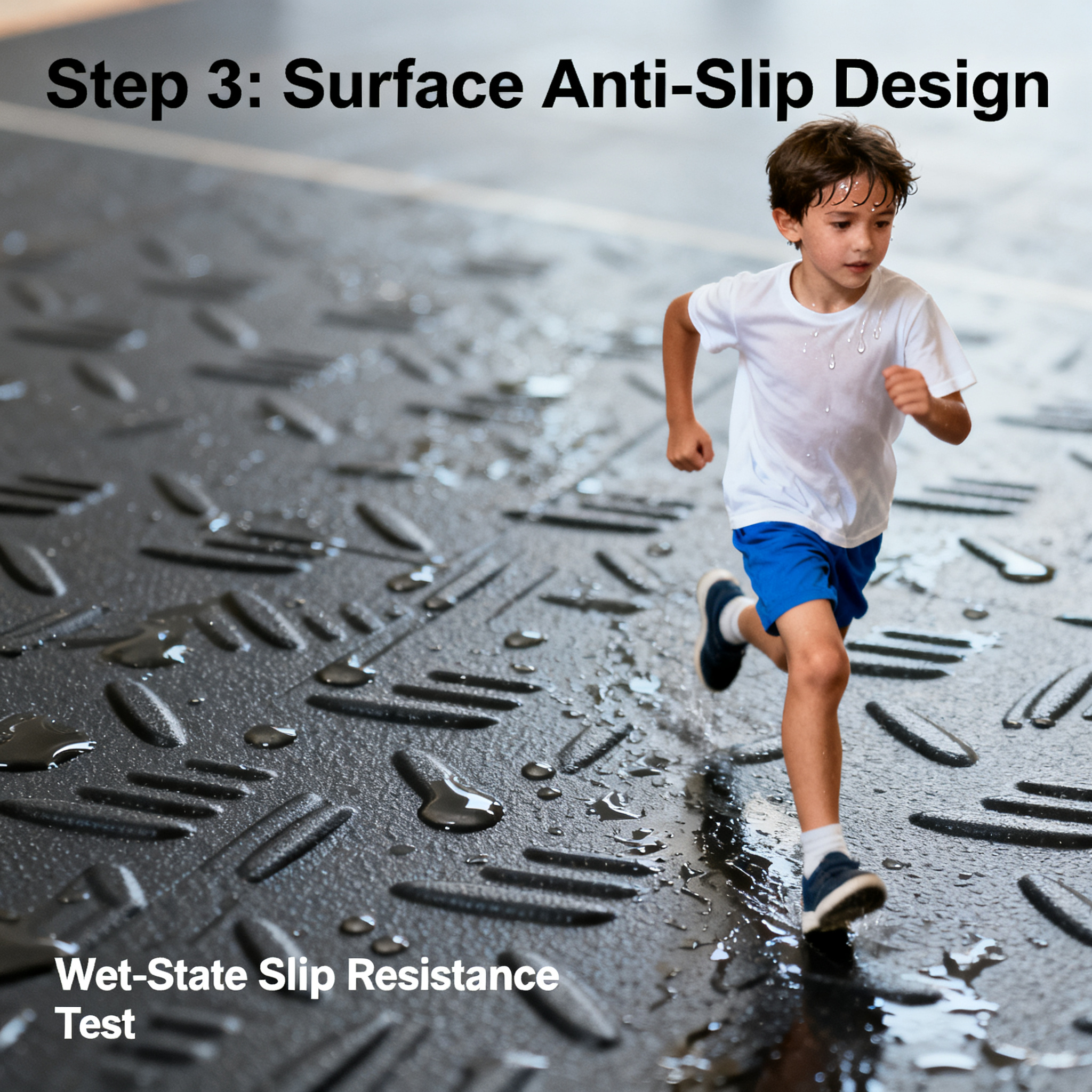 Step 3: Surface Anti-Slip Design—Wet-State Slip Resistance Is the Real Test