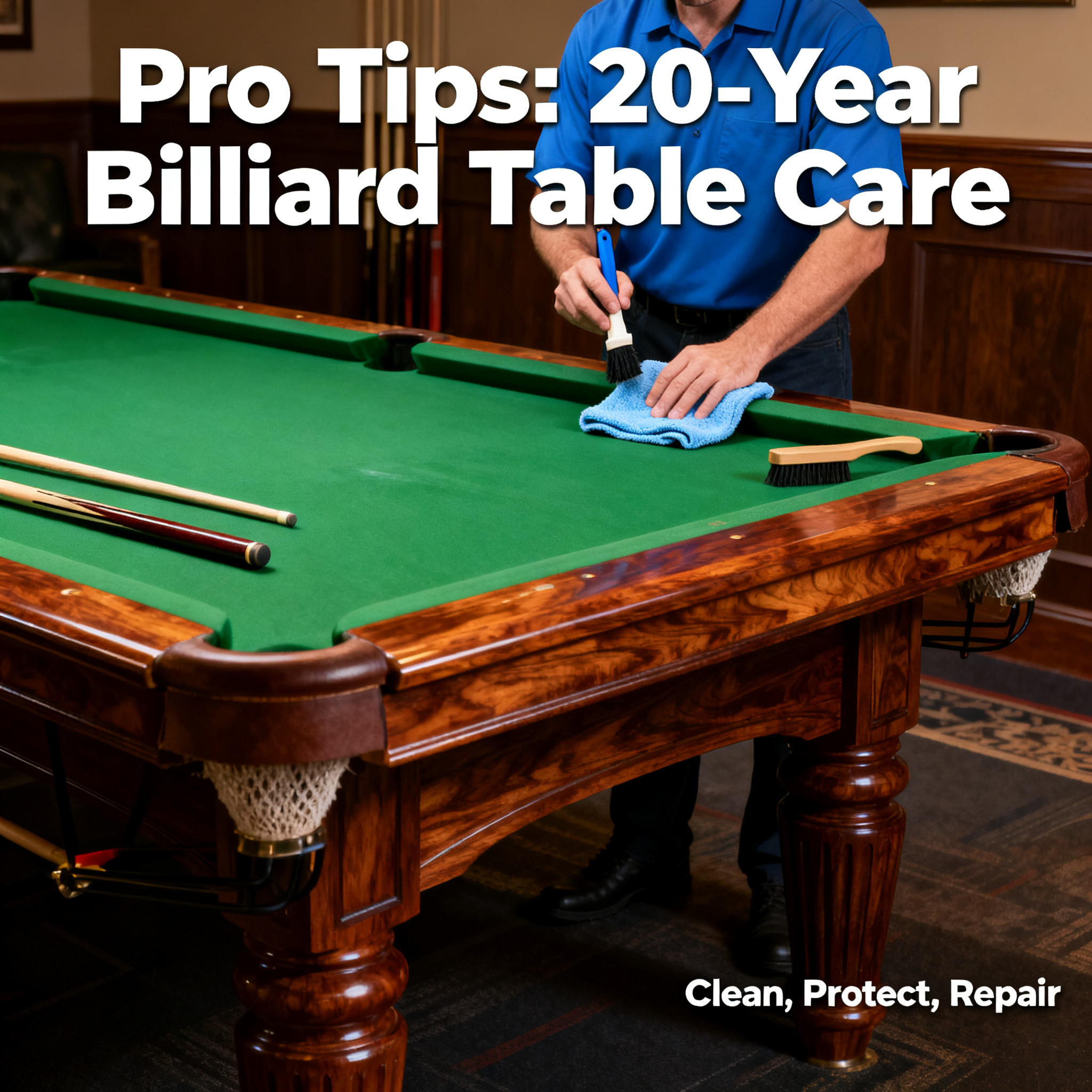 How to Maintain Your Billiard Table for 20 Years? A Pro Shares His Top Tips!