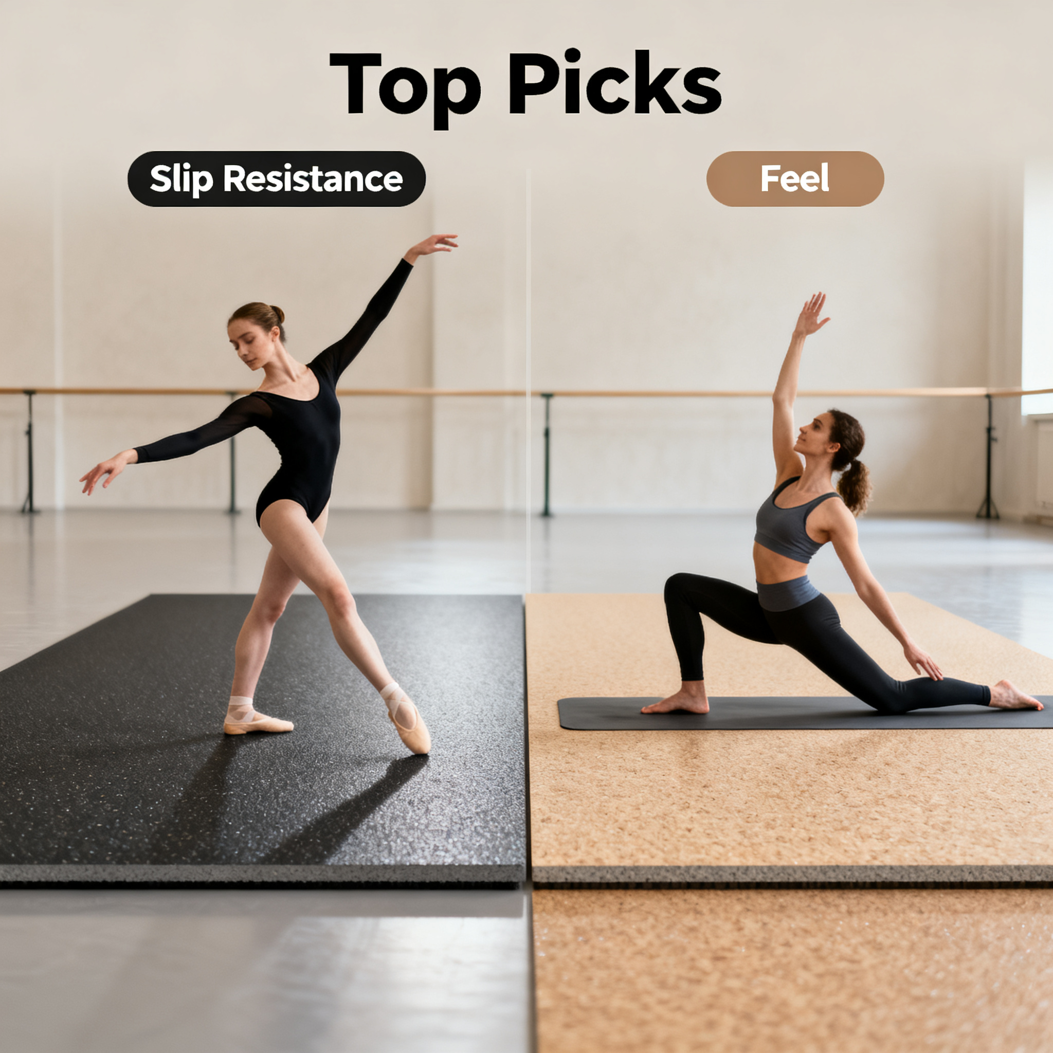 How to Choose Dance Flooring for Studios &amp;amp; Yoga Rooms? Comparing Slip Resistance and Feel – Top Professional Dance Flooring Picks