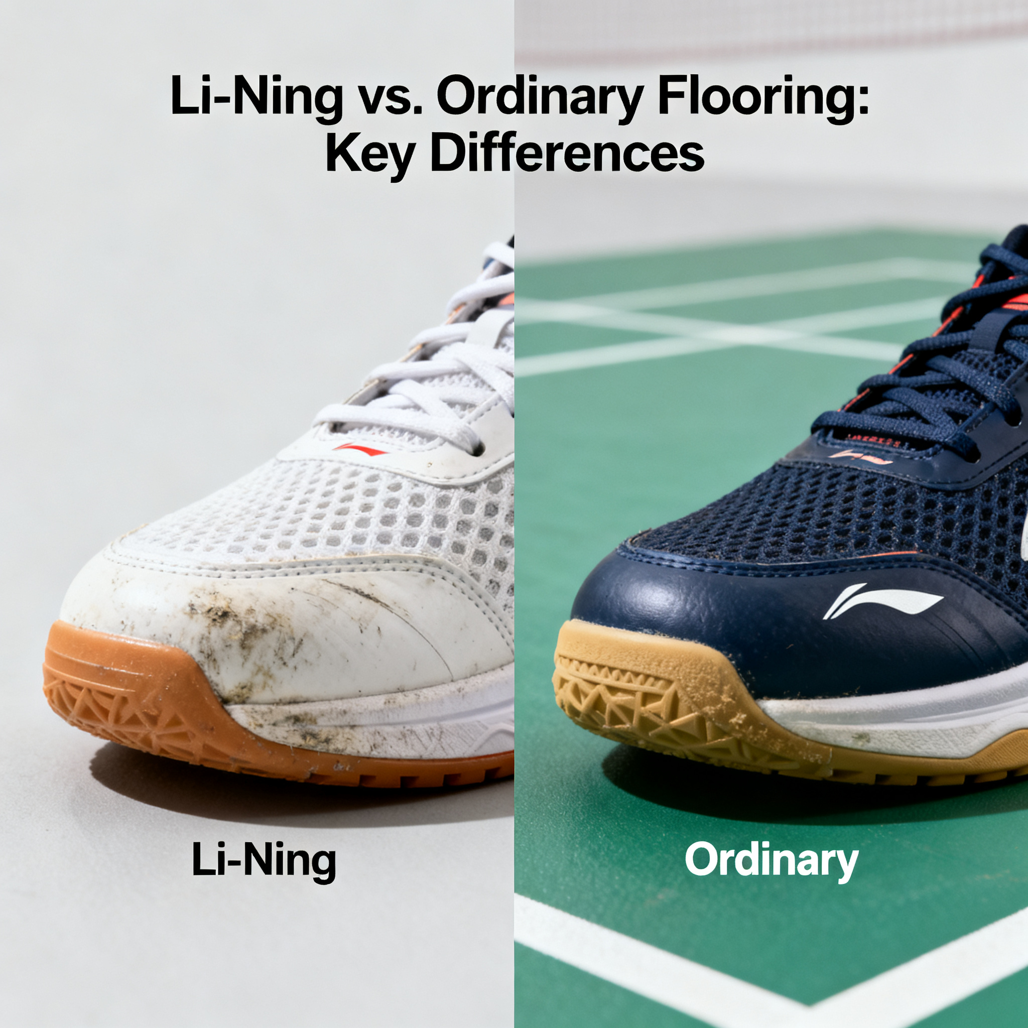 Badminton Court Flooring Comparison Review: Li-Ning Model vs. Ordinary Model, the Difference Is Clear at a Glance