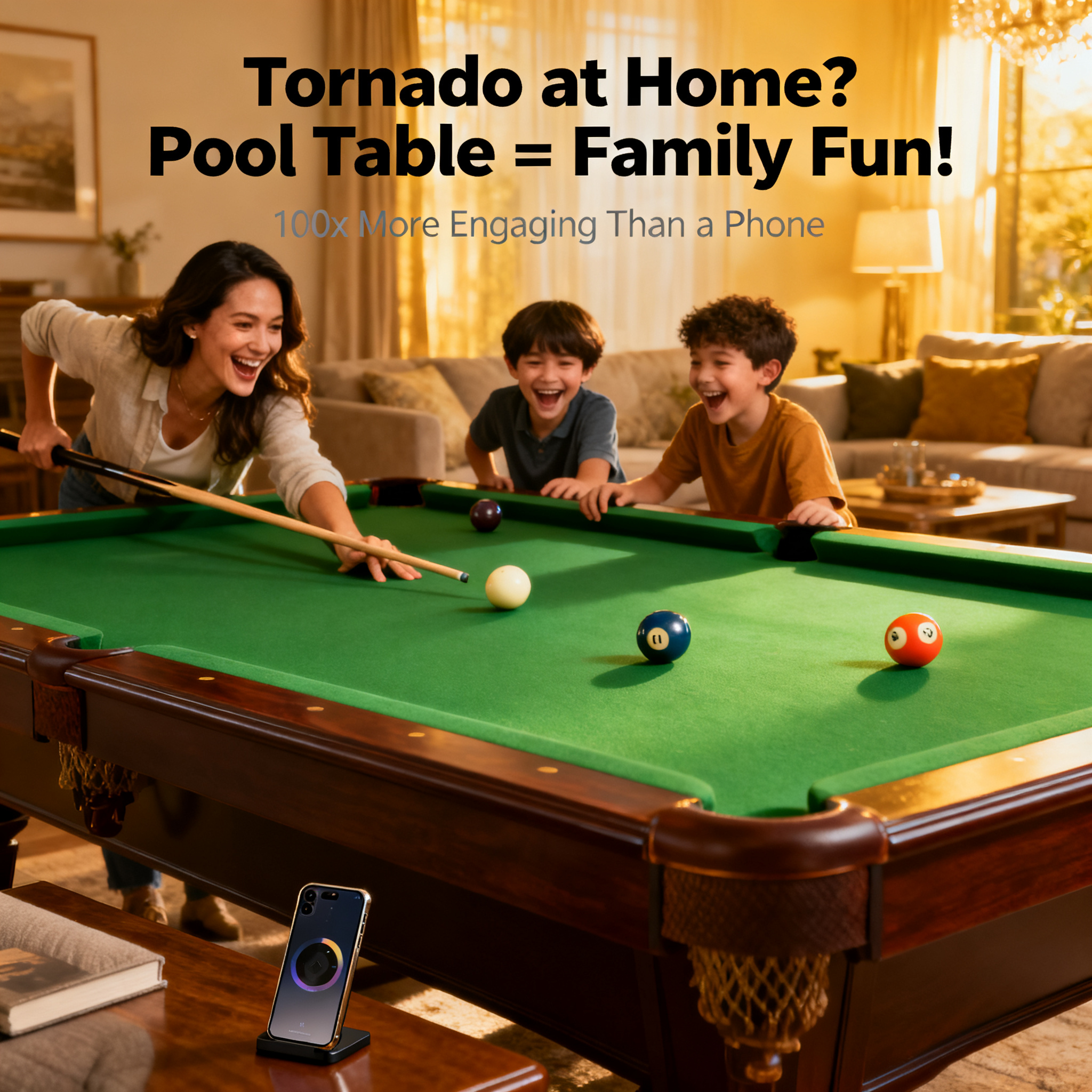 Got a Little Tornado at Home? Turn Your Pool Table into a Family Fun Zone—100x More Engaging Than a Phone