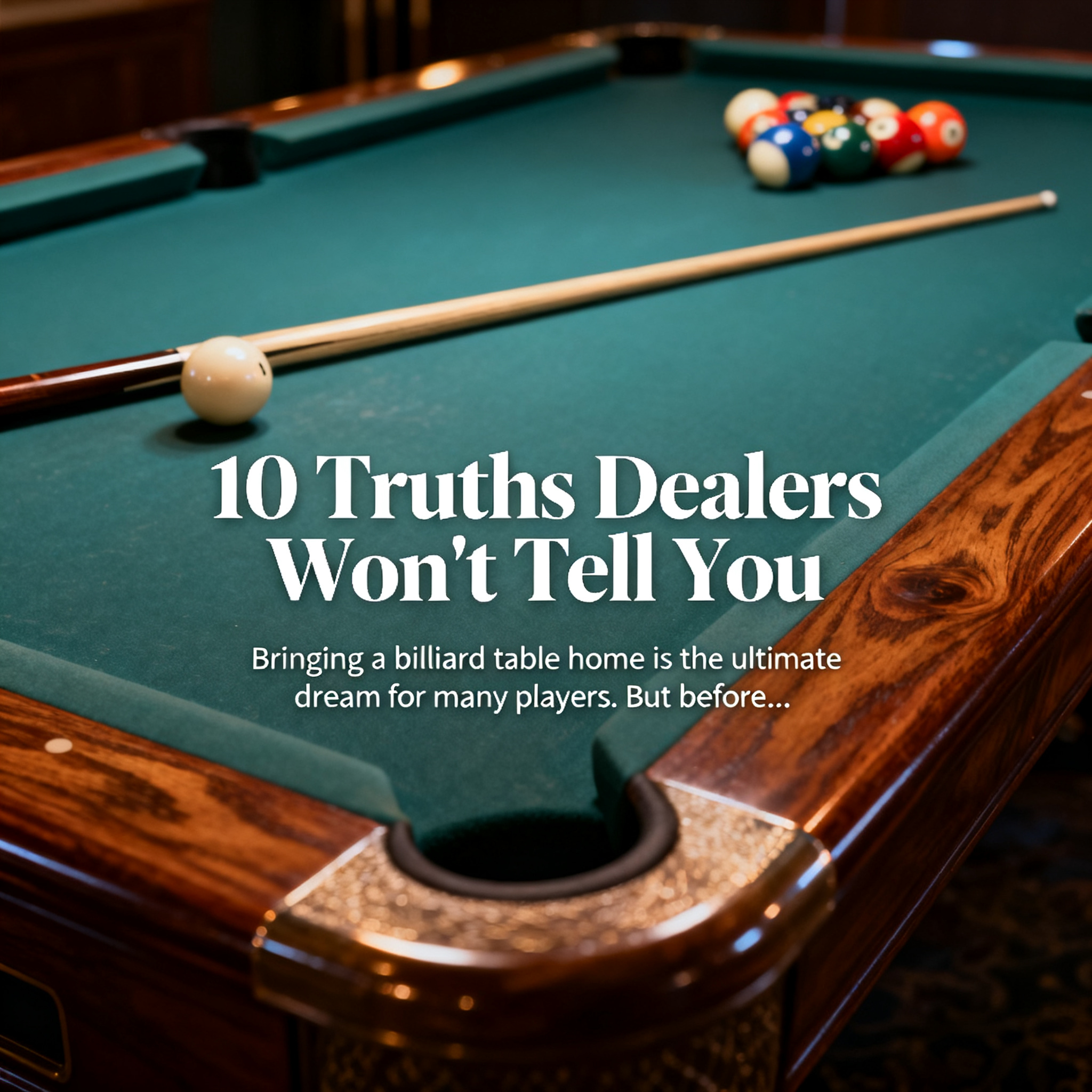 Billiard Table Buying Guide: 10 Truths Dealers Won't Tell You