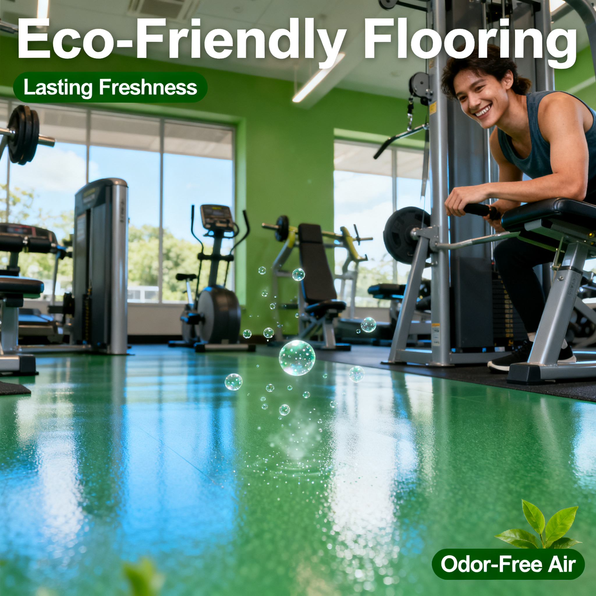 Troubled by Flooring Odors? This Eco-Friendly Flooring Refreshes the Air in Your Venue