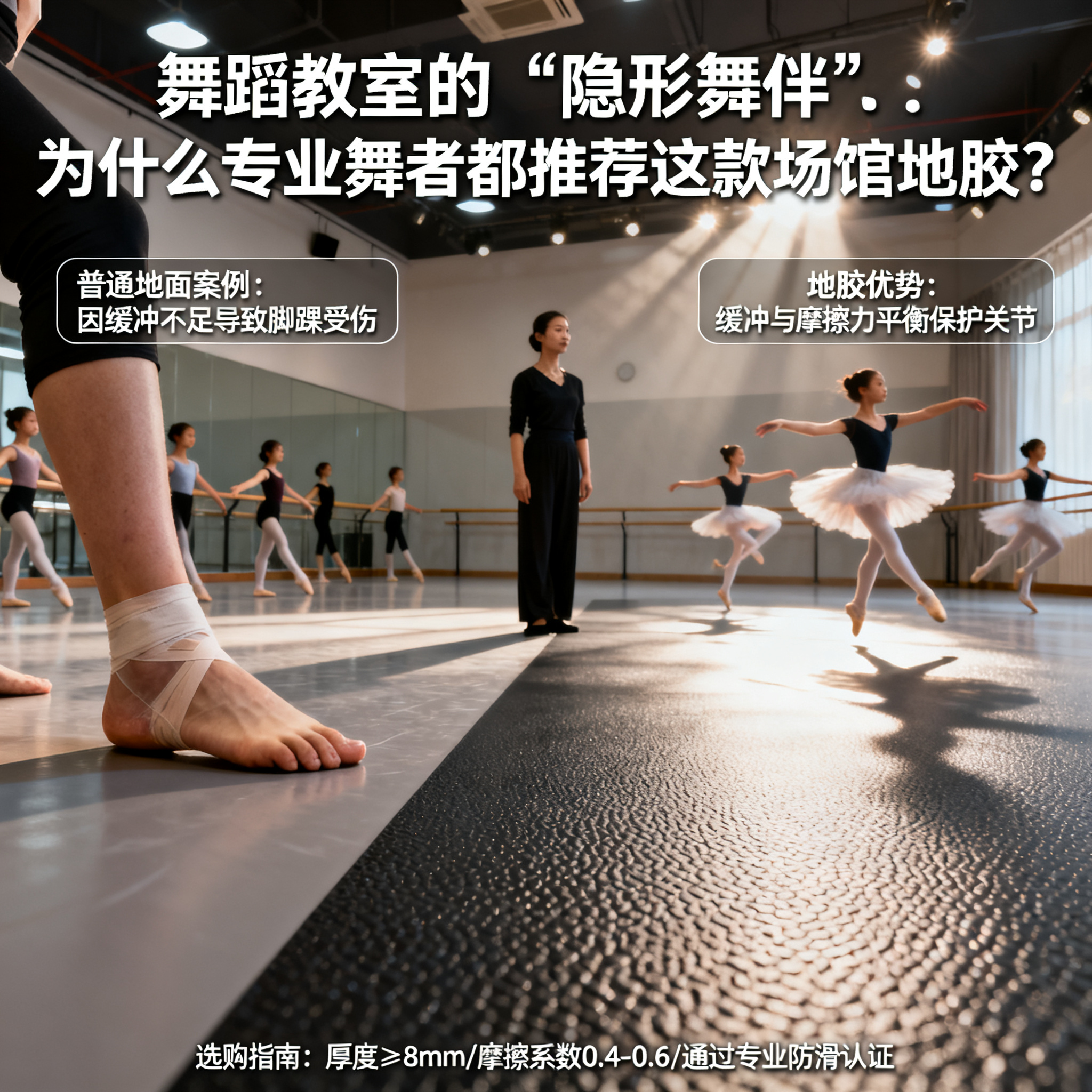 舞蹈教室的“隐形舞伴”:为什么专业舞者都推荐这款场馆地胶?