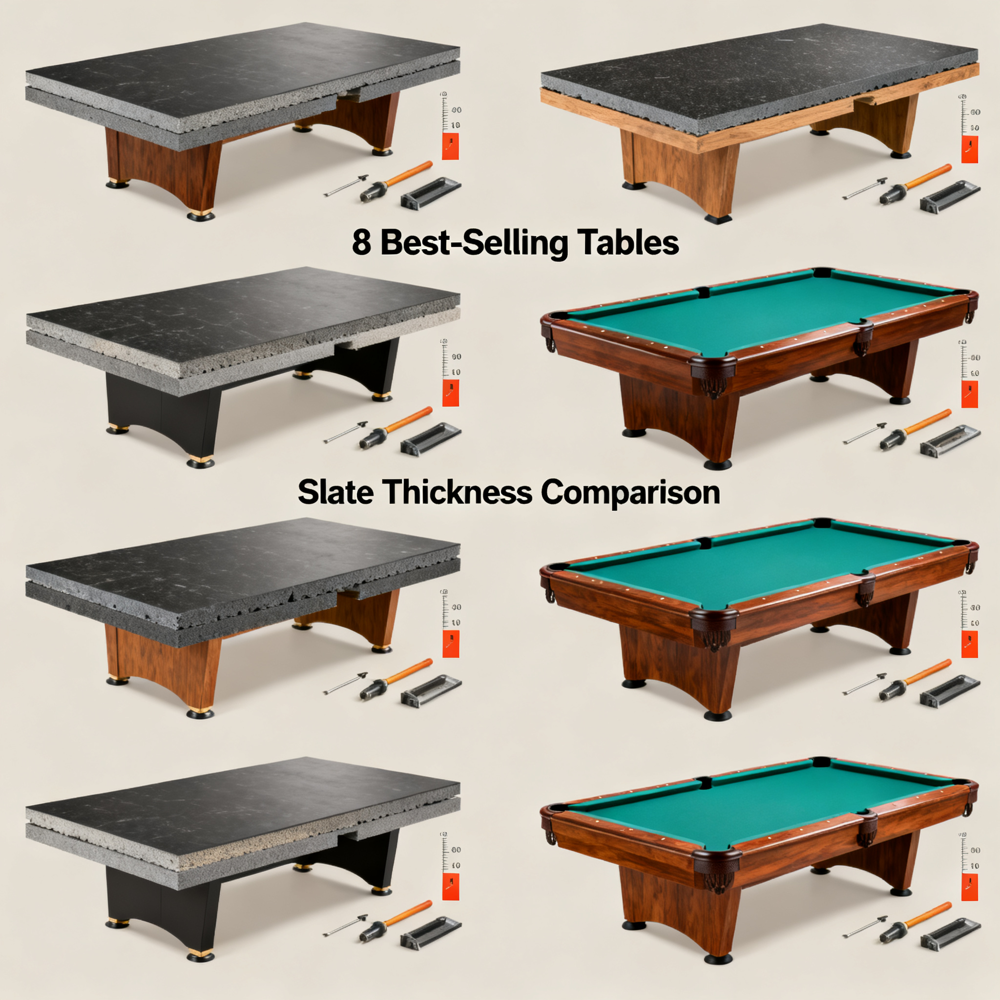 Industry Insight: How Important Is the Slate Thickness of a Billiard Table? An Expert Teardown Comparison of 8 Best-Selling Tables