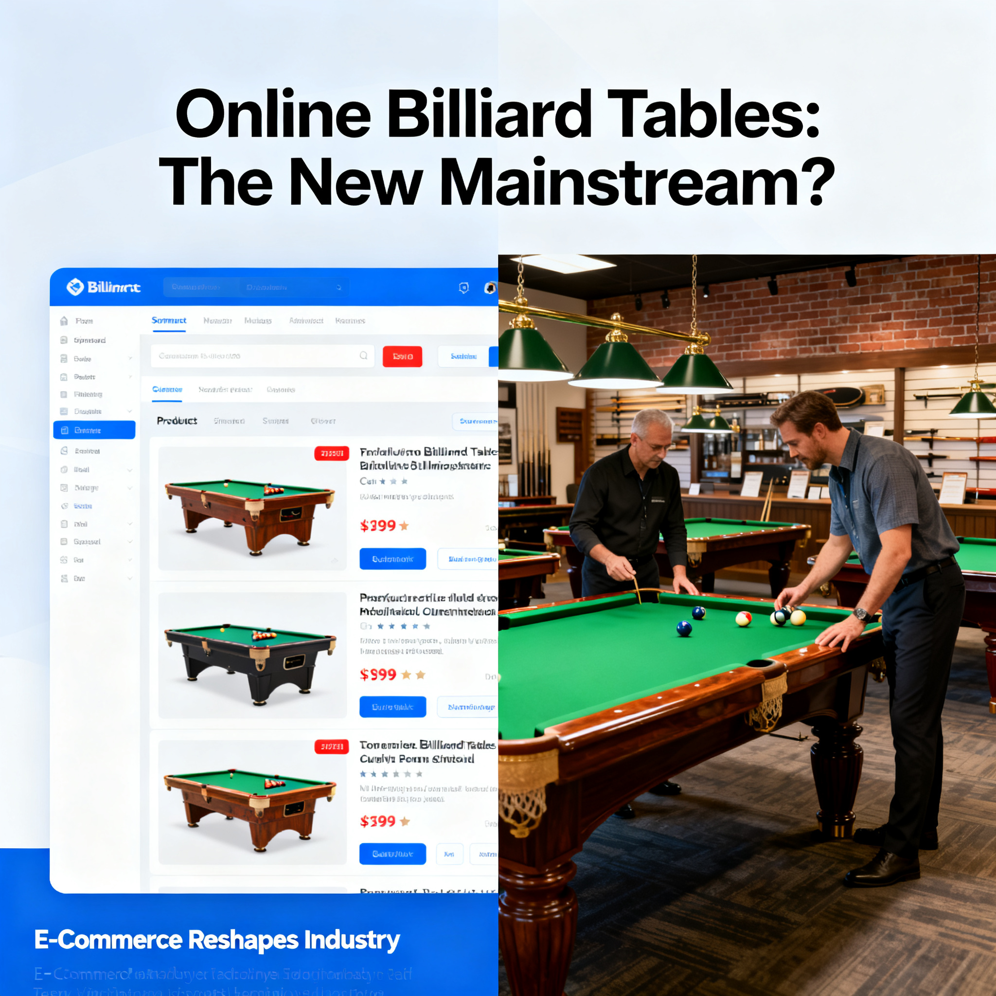 Is Buying Billiard Tables Online Becoming Mainstream? How E-Commerce Channels Are Reshaping the Industry Landscape