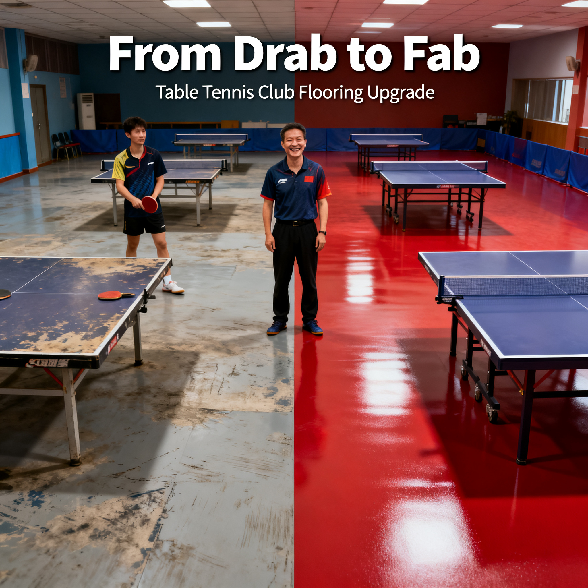 From Drab to Fab: The Unexpected Delights of Upgrading a Table Tennis Club's Flooring