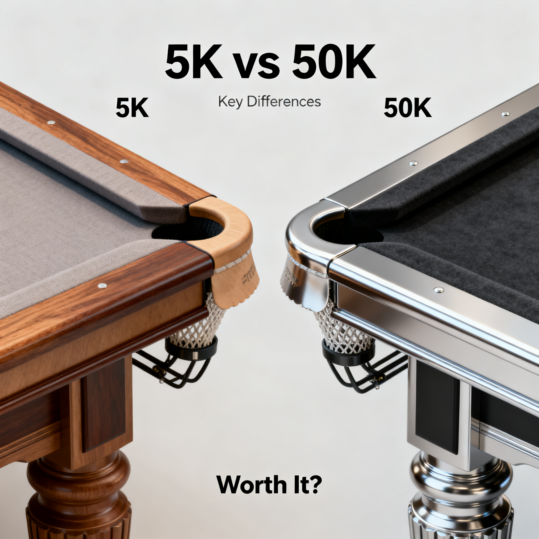 Budget Billiard Tables: 5,000 vs. 50,000 RMB—What&amp;#039;s the Real Difference? Is It Worth the Splurge?