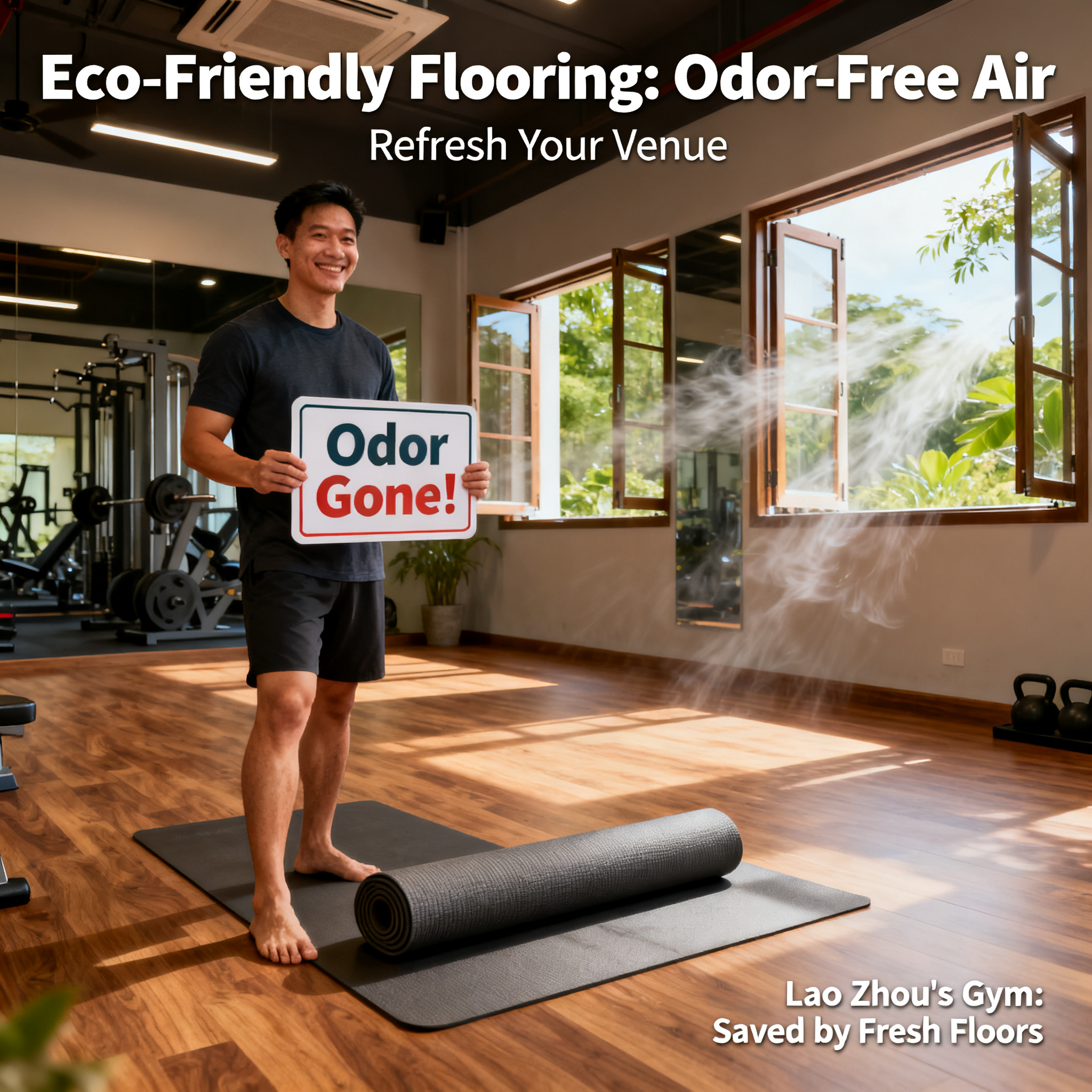 Troubled by Flooring Odors? This Eco-Friendly Flooring Refreshes the Air in Your Venue