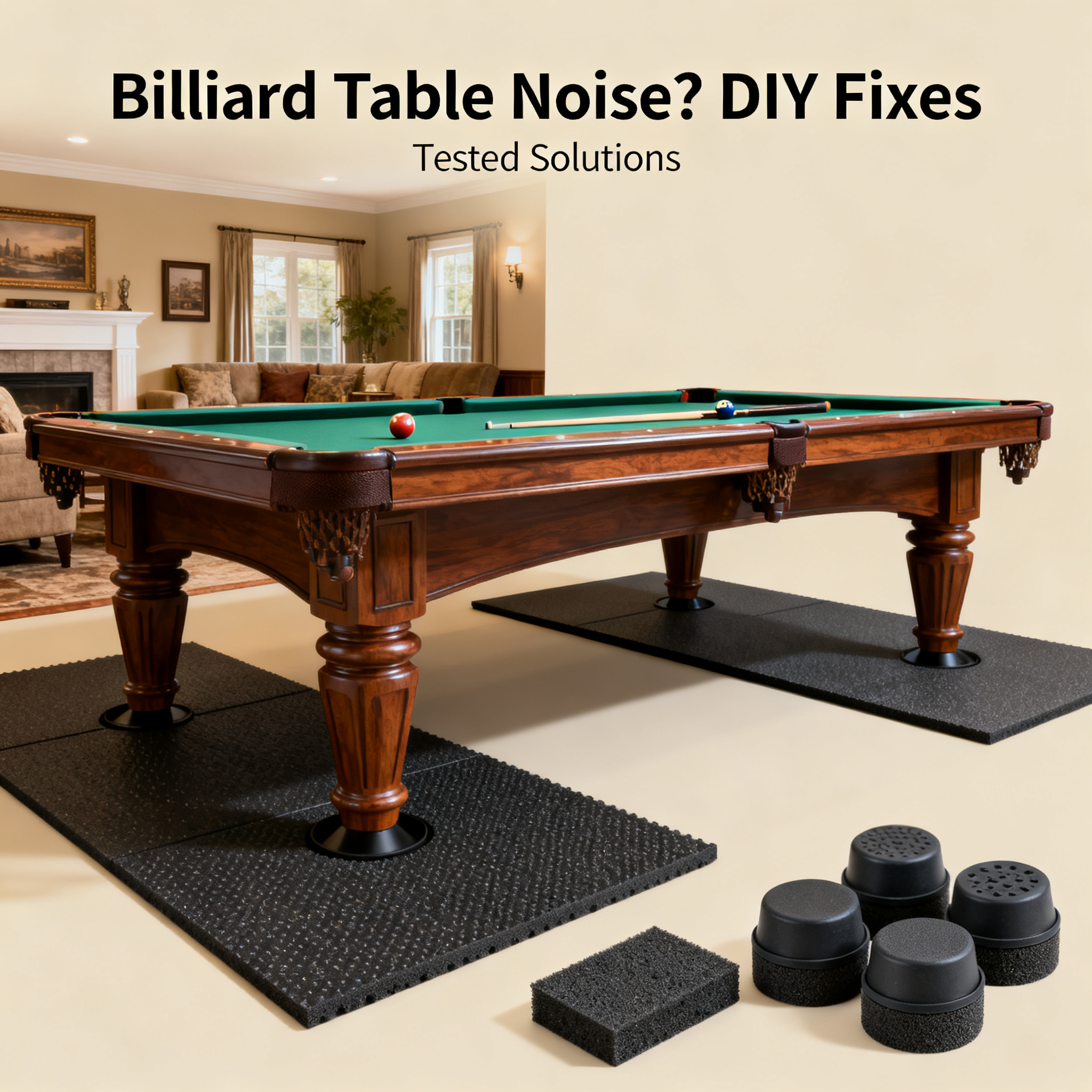 Billiard Table Too Loud? DIY Soundproofing and Vibration Dampening Solutions Tested