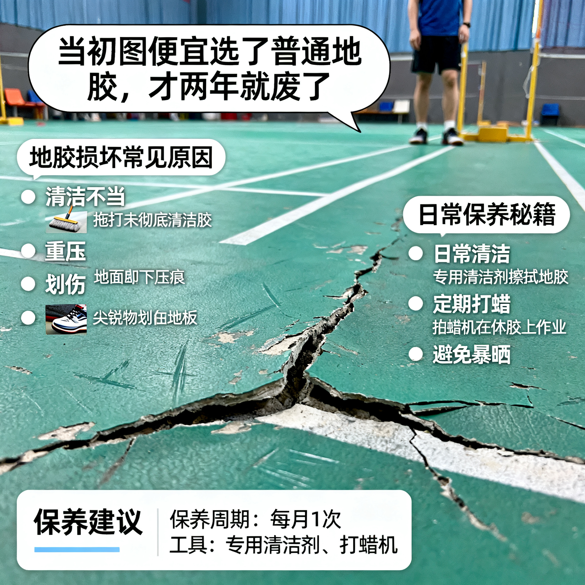 为什么你家的地胶用两年就废了?保养秘籍大公开