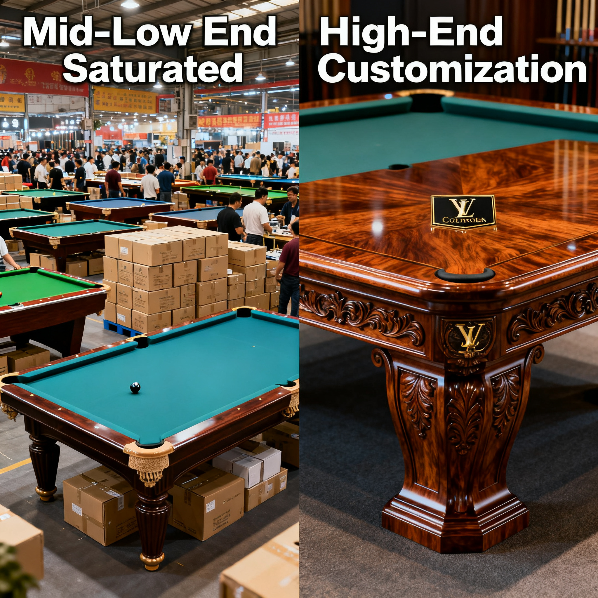 Billiard Table Industry in Reshuffle: Mid-to-Low-End Market Saturated, High-End Customization Emerges as Breakthrough Direction