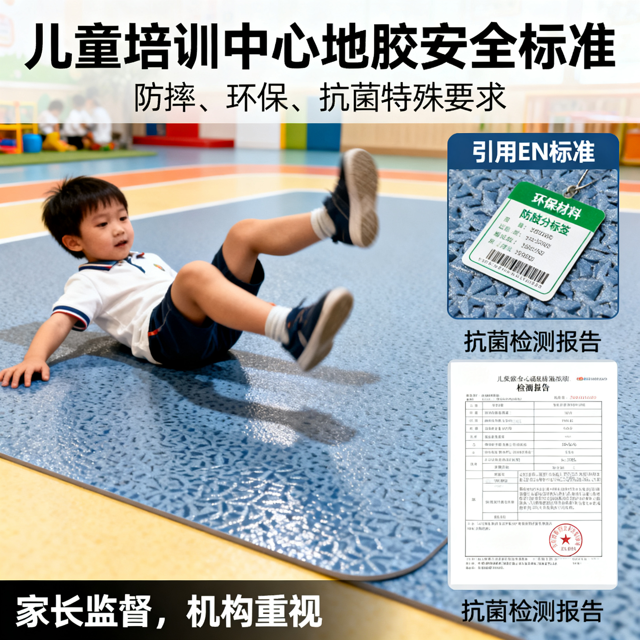 儿童培训中心地胶安全标准,家长和机构必看!