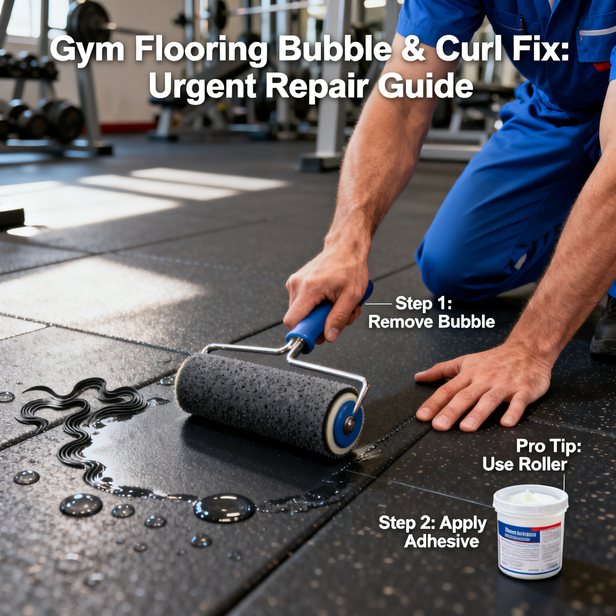 What to Do When Gym Flooring Bubbles or Curls? An Urgent Repair Guide from a Maintenance Pro
