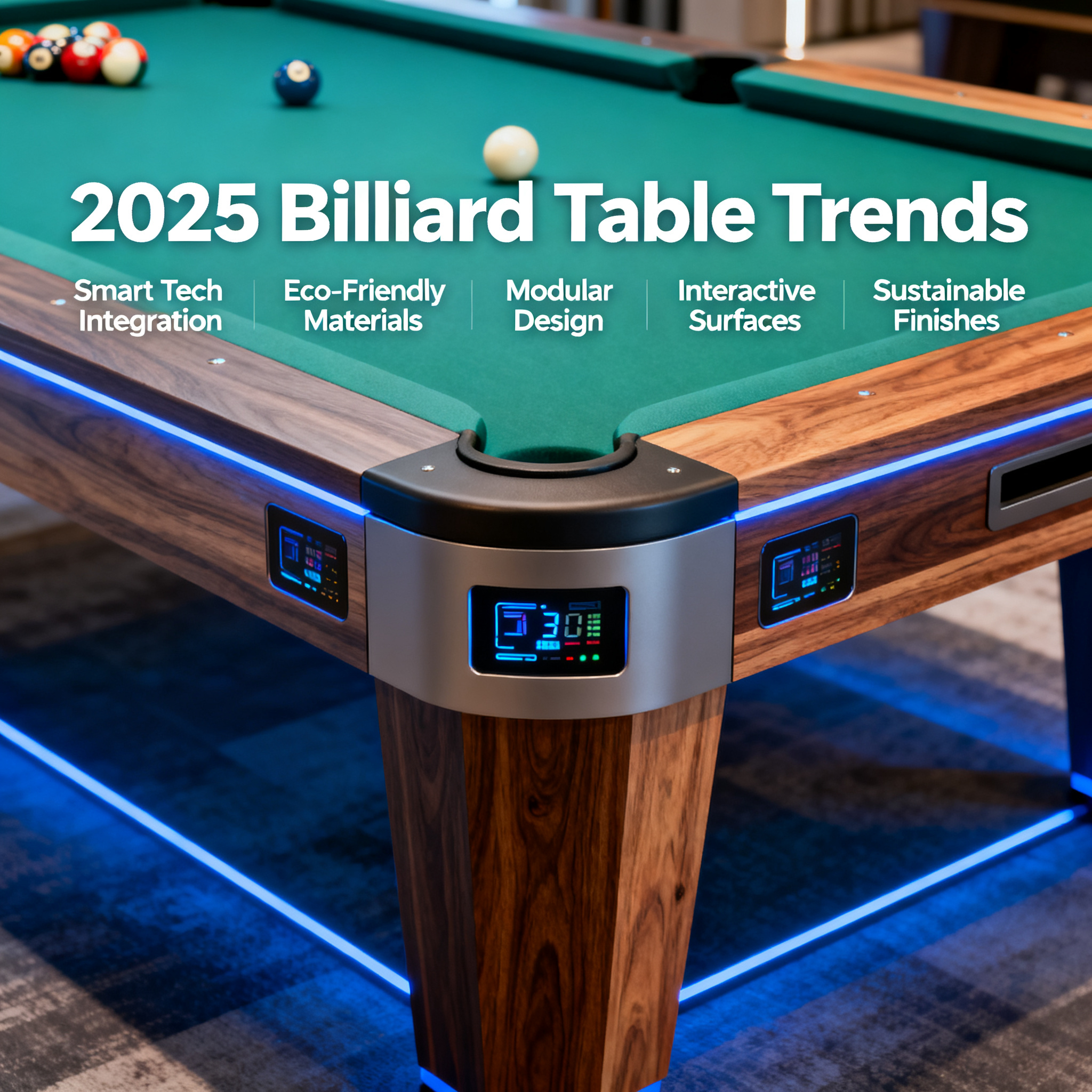 Five Major Trends in the Billiard Table Industry for 2025: From Smart Technology to Eco-Friendly Materials, Are You Keeping Up?