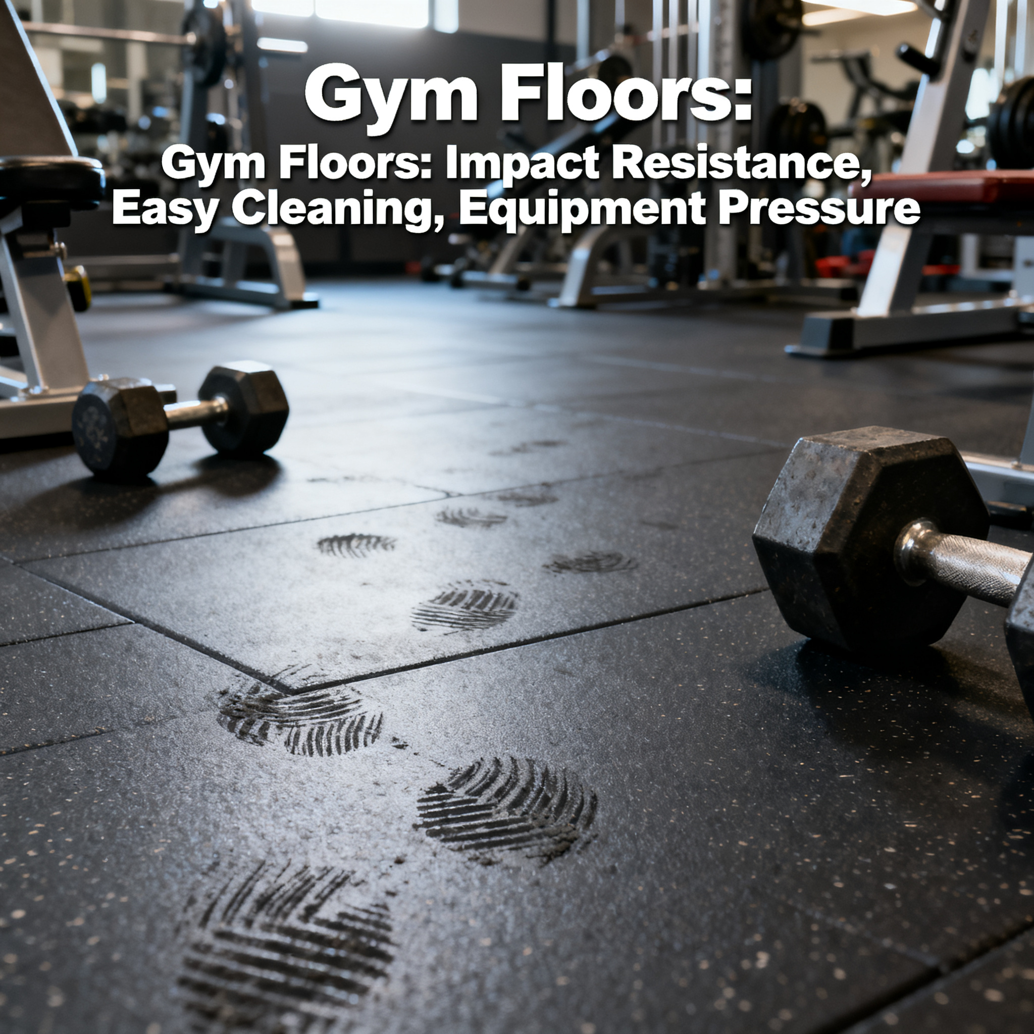 Gyms: Impact Resistance + Easy Cleaning, Plus Withstanding Equipment Pressure