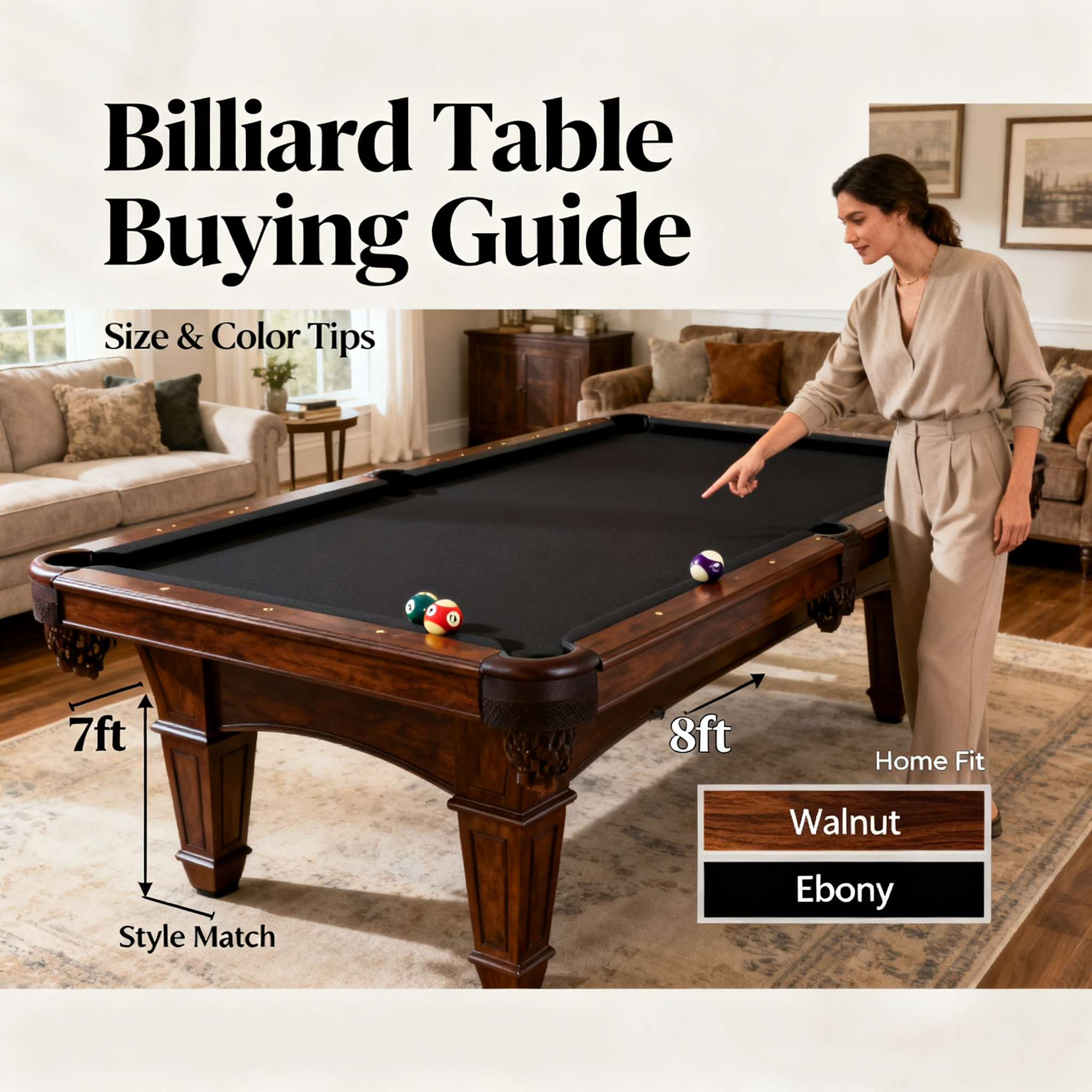How to Choose a Billiard Table Without Regrets? A Stylist&amp;#039;s Guide from Size to Color Scheme