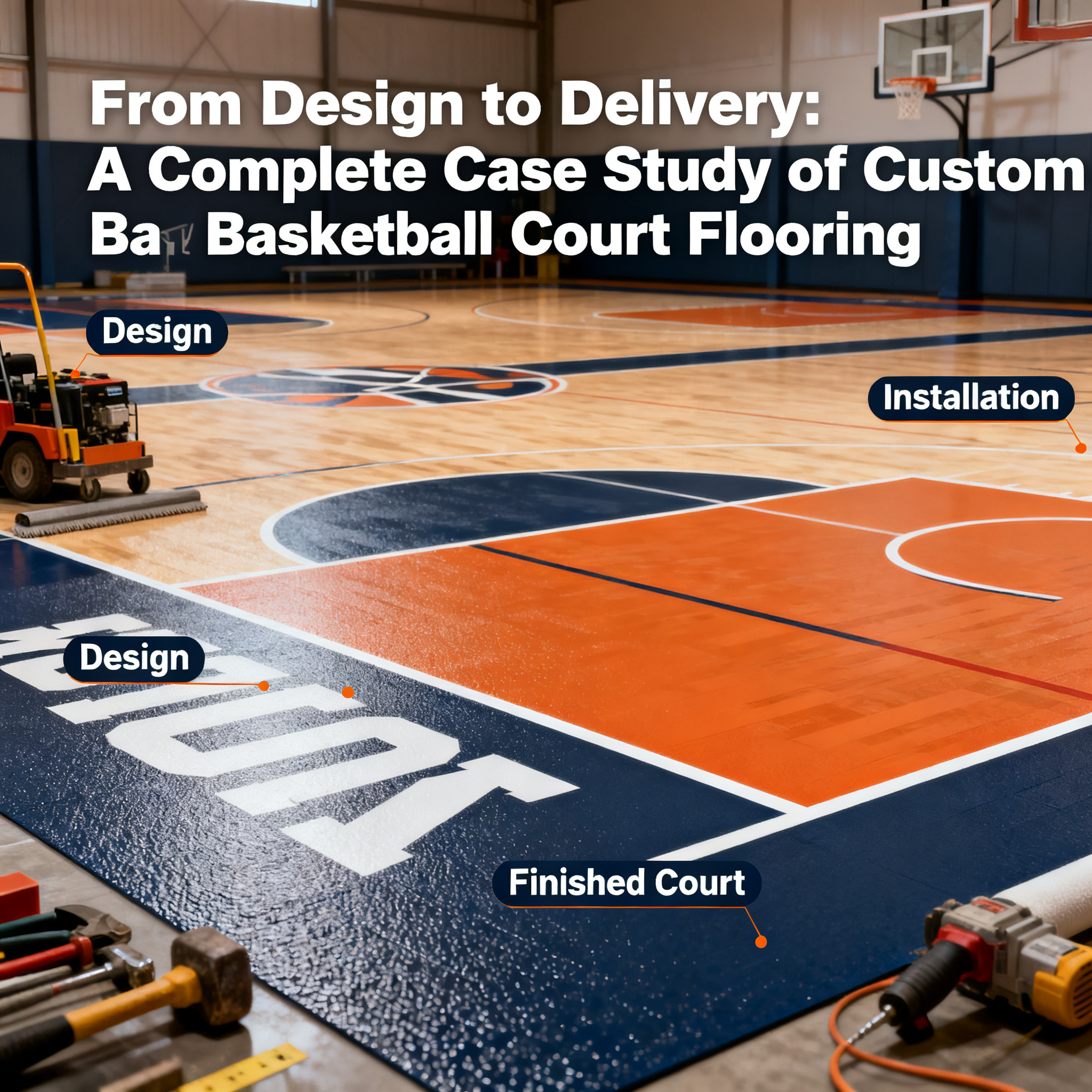 From Design to Delivery: A Complete Case Study of Custom Basketball Court Flooring