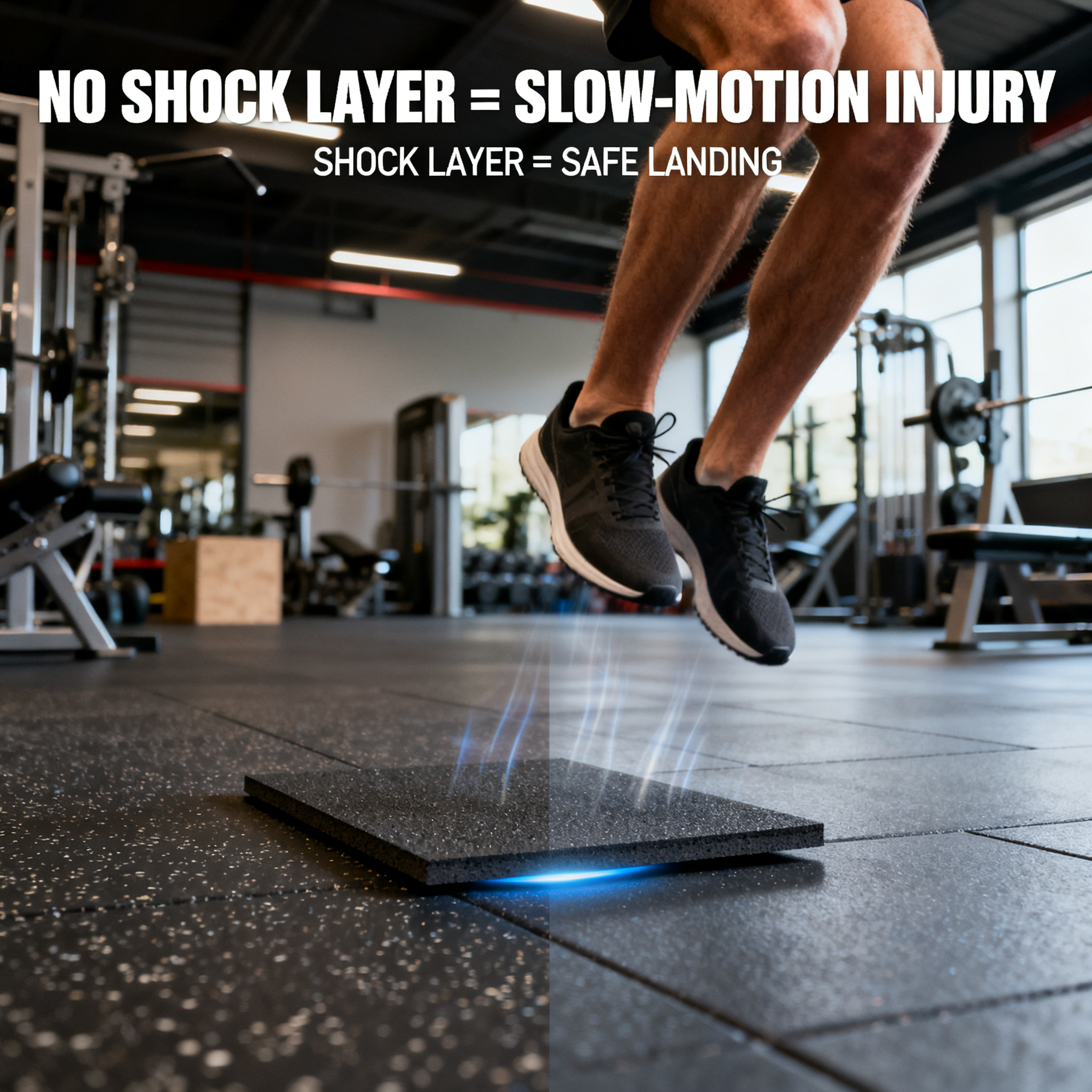 A Gym Without a Shock-Absorbing Layer Is a Slow-Motion Injury