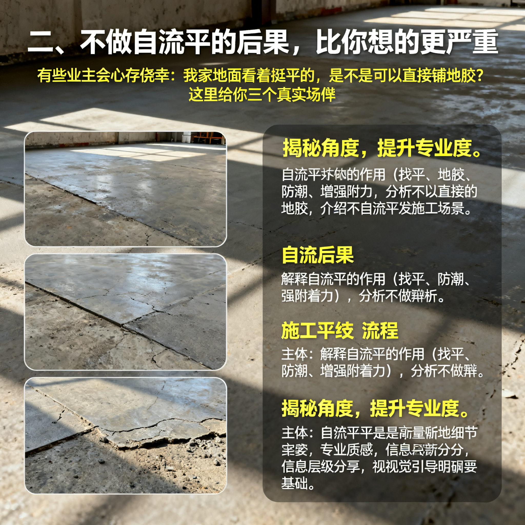 二、不做自流平的后果,比你想的更严重