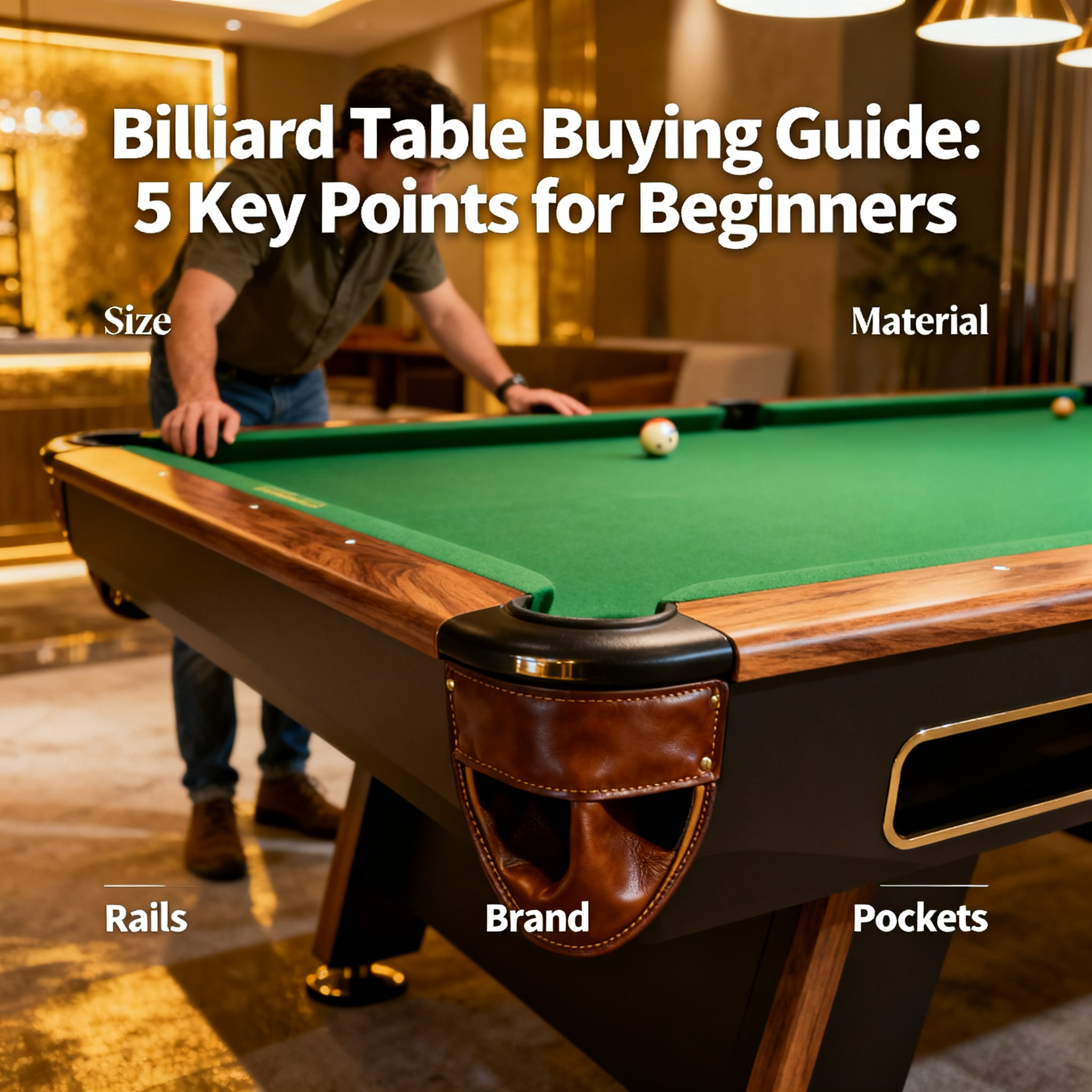 Billiard Table Buying Guide: From Size to Material, 5 Key Points Beginners Must Know