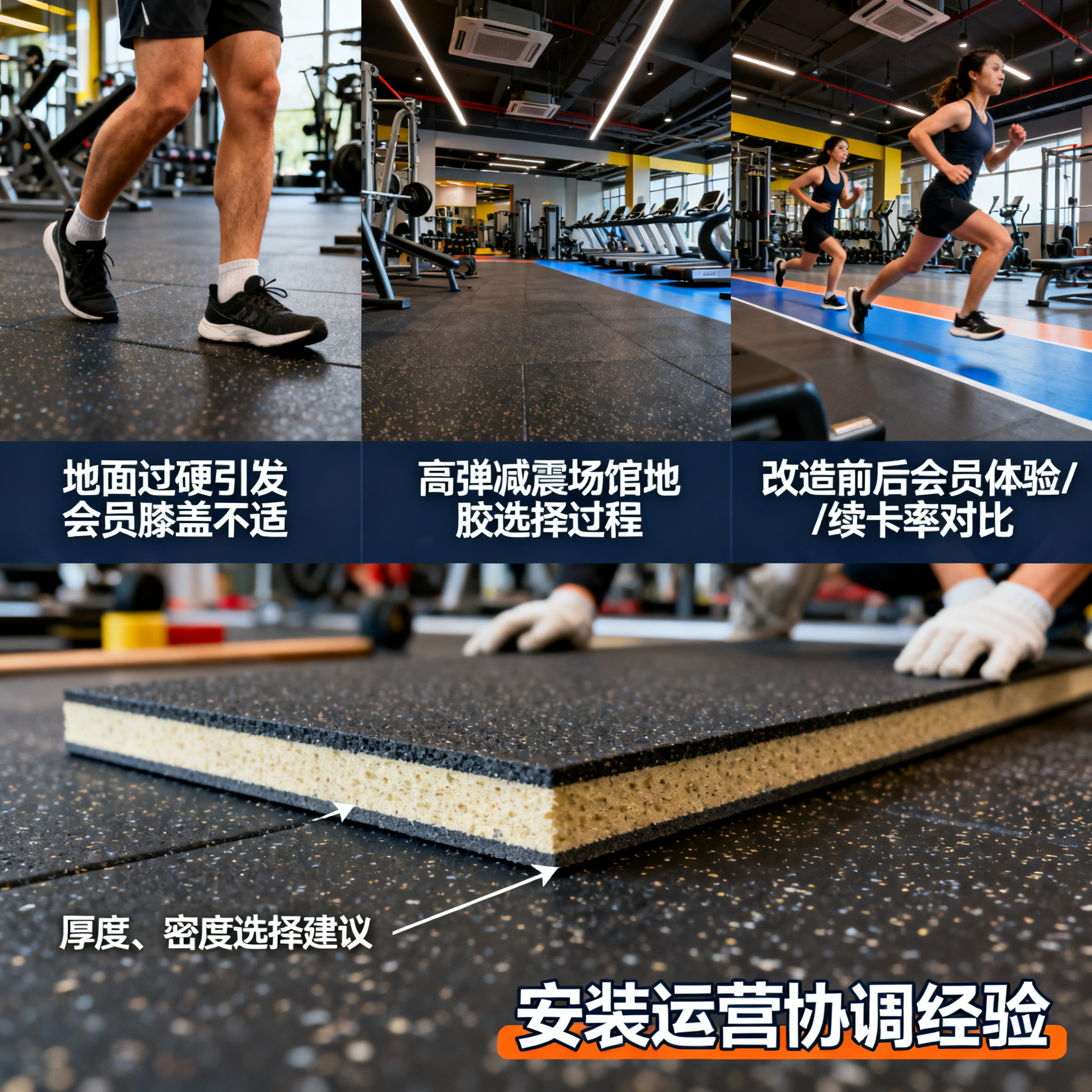 健身房地面改造实录：我如何用场馆地胶让会员满意度飙升？