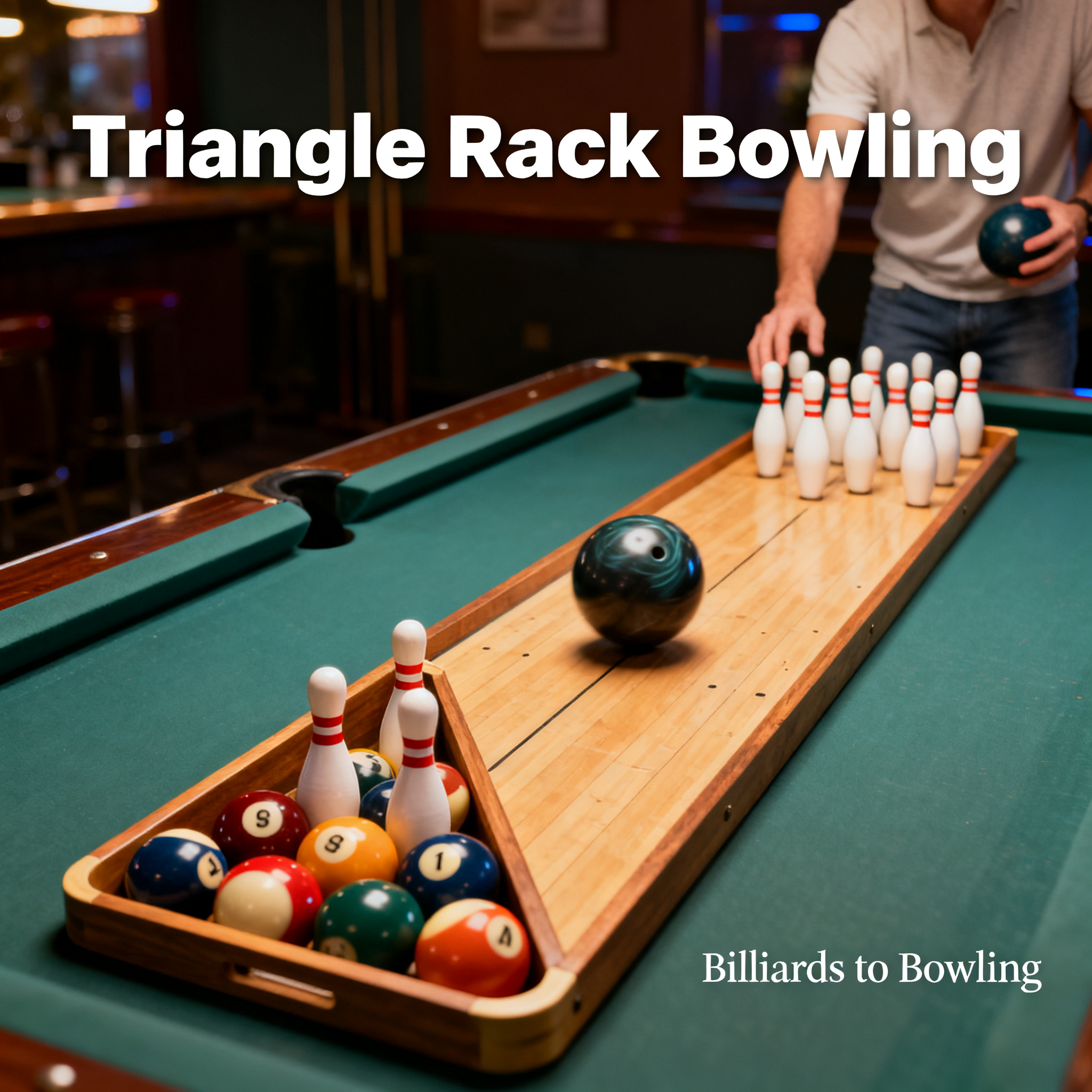 Game 2: Triangle Rack Bowling—Turn Your Billiards Table into a Mini Bowling Alley