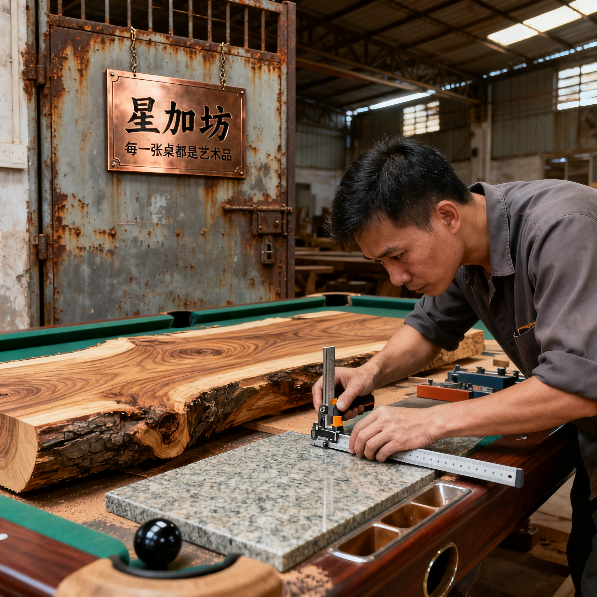 台球桌上的匠心：探访一家百年老厂的制作秘密