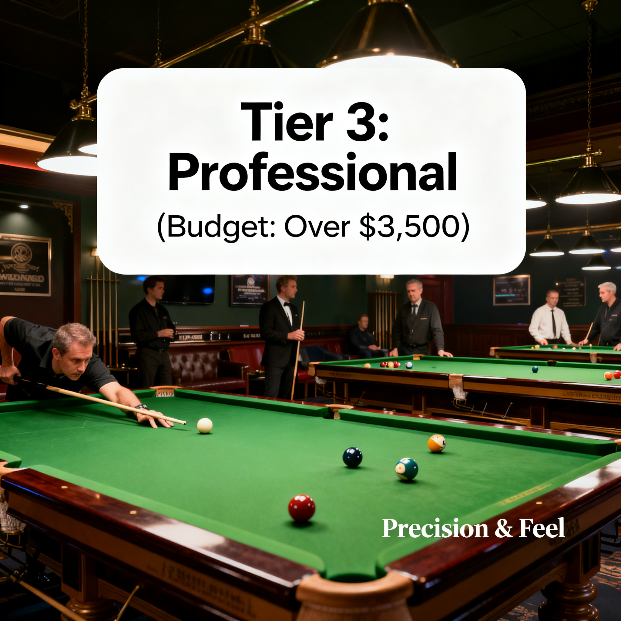 Tier 3: Professional (Budget: Over $3,500) – Professional Pool Halls, Tournament Tables, Enthusiasts with Deep Pockets