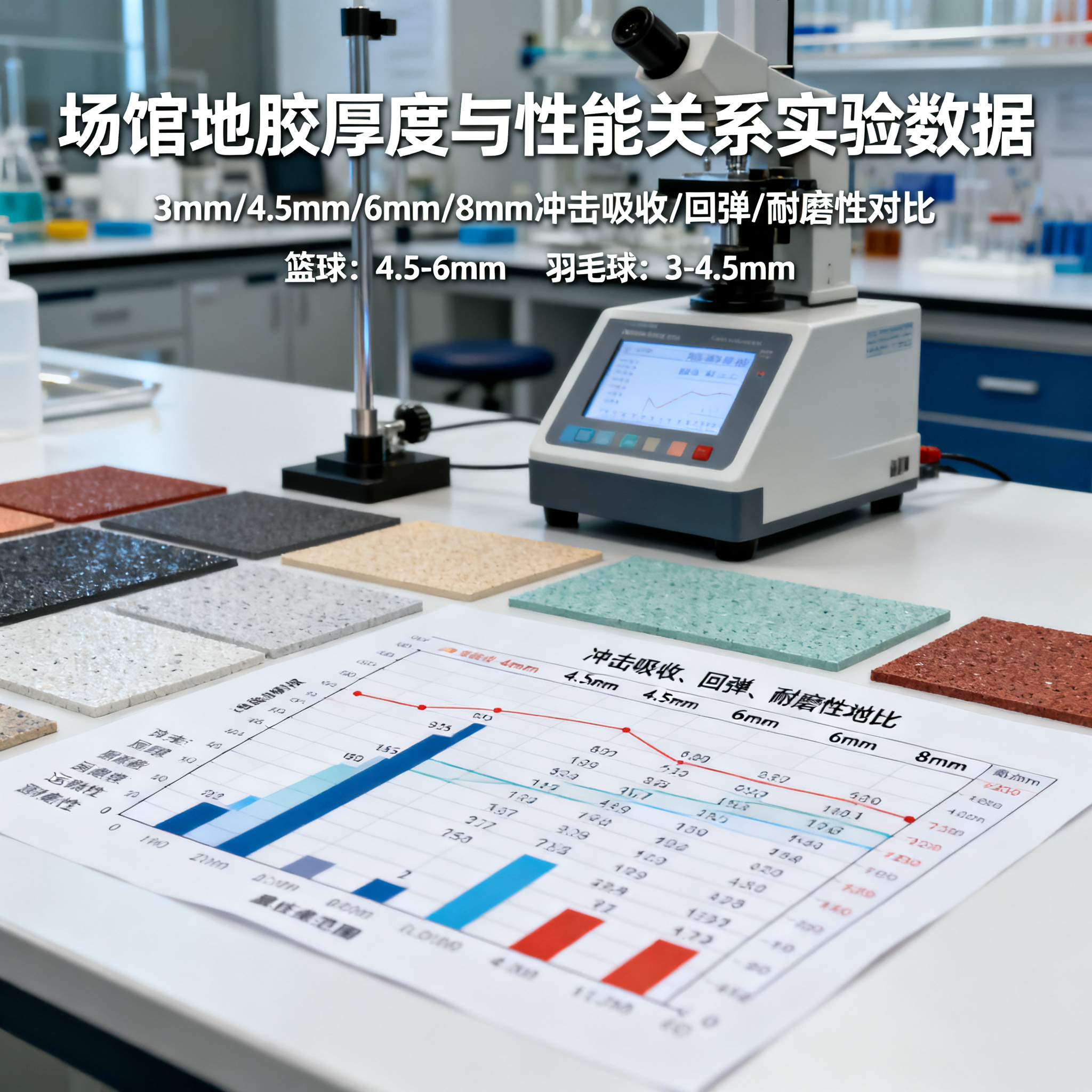 场馆地胶厚度越厚越好?专业测试数据告诉你真相,别再交智商税