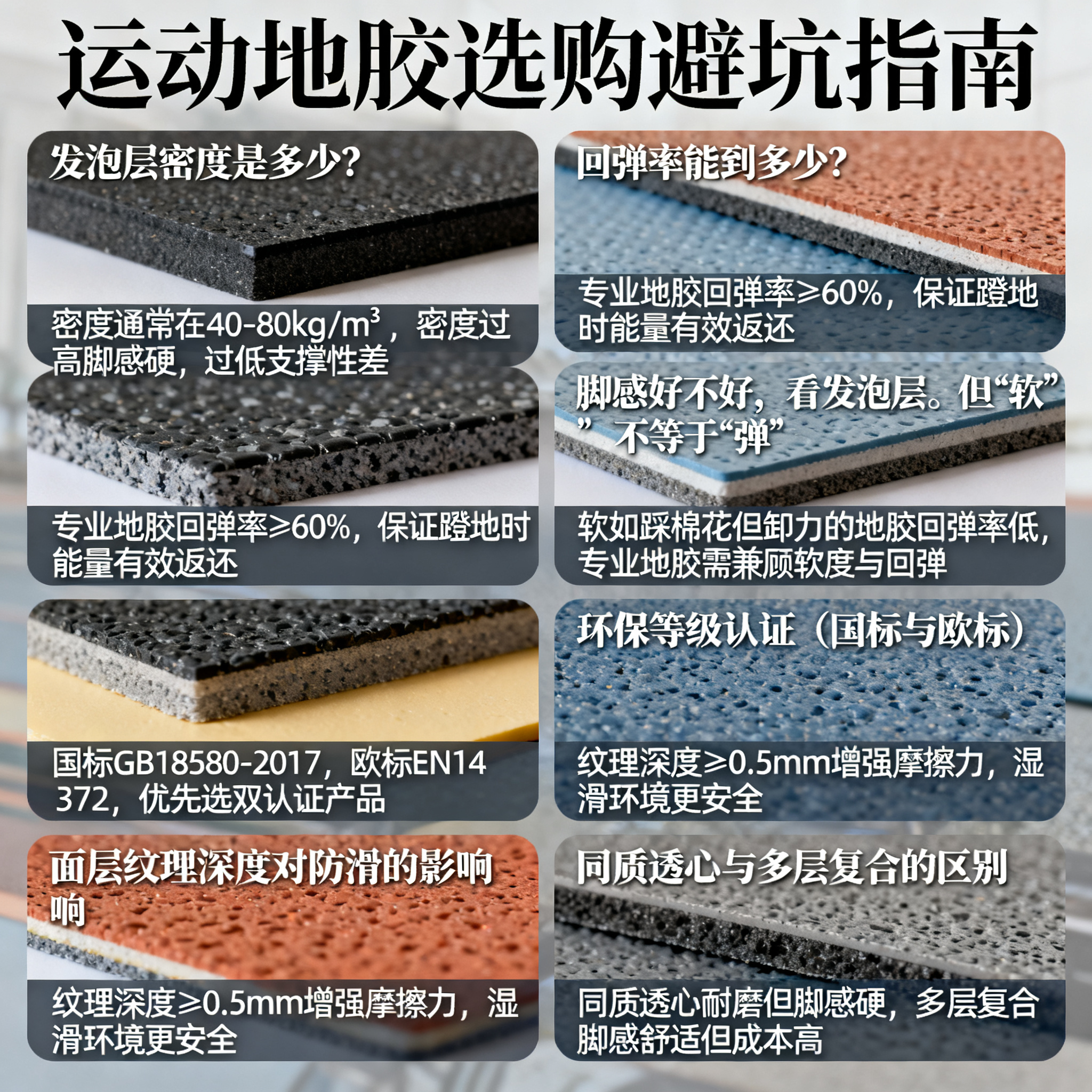 4. 发泡层密度是多少?回弹率能到多少?