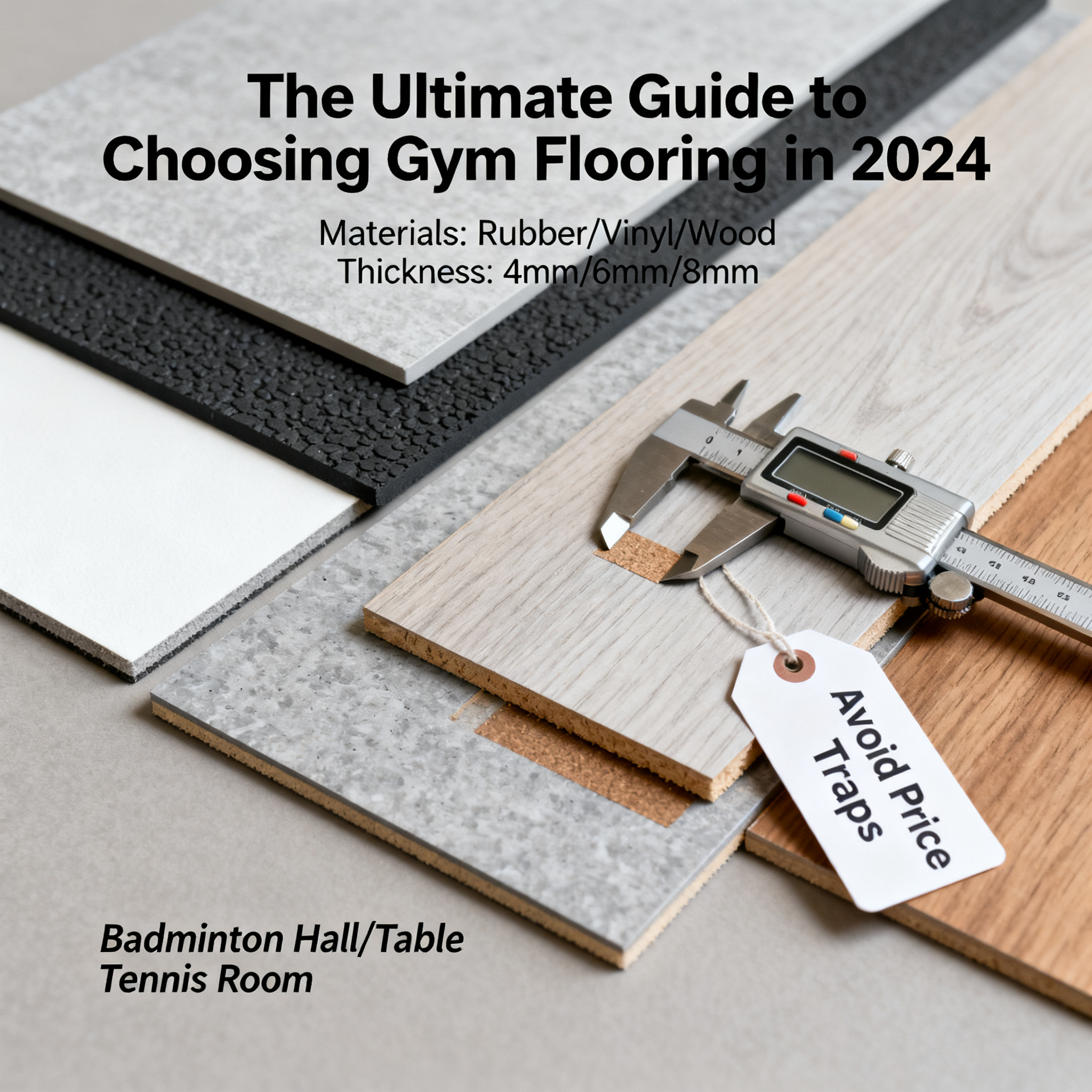 The Ultimate Guide to Choosing Gym Flooring in 2024: Understand Materials, Thickness, and Price Traps in 5 Minutes